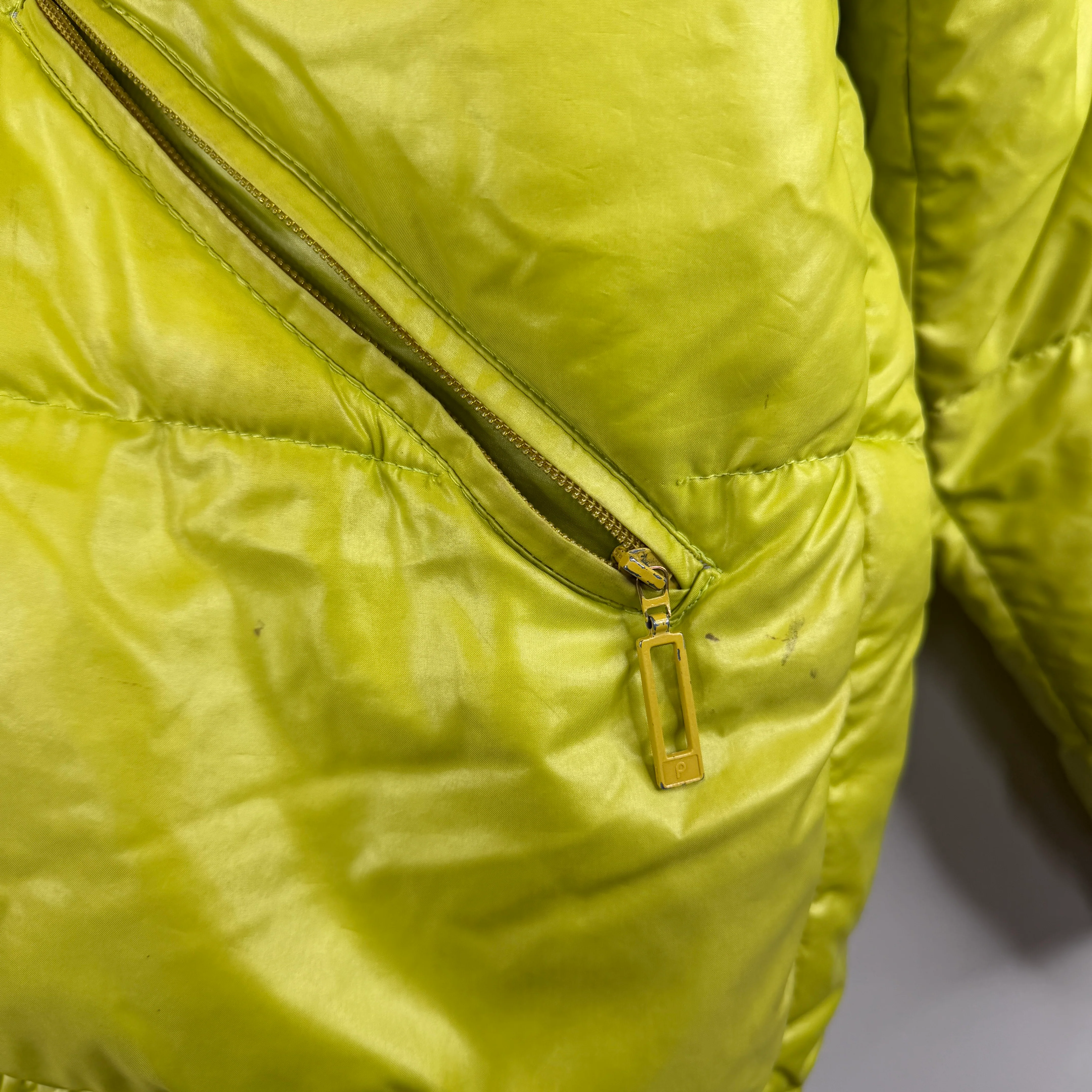 Moncler Green/Beige Puffer Jacket - Image 12