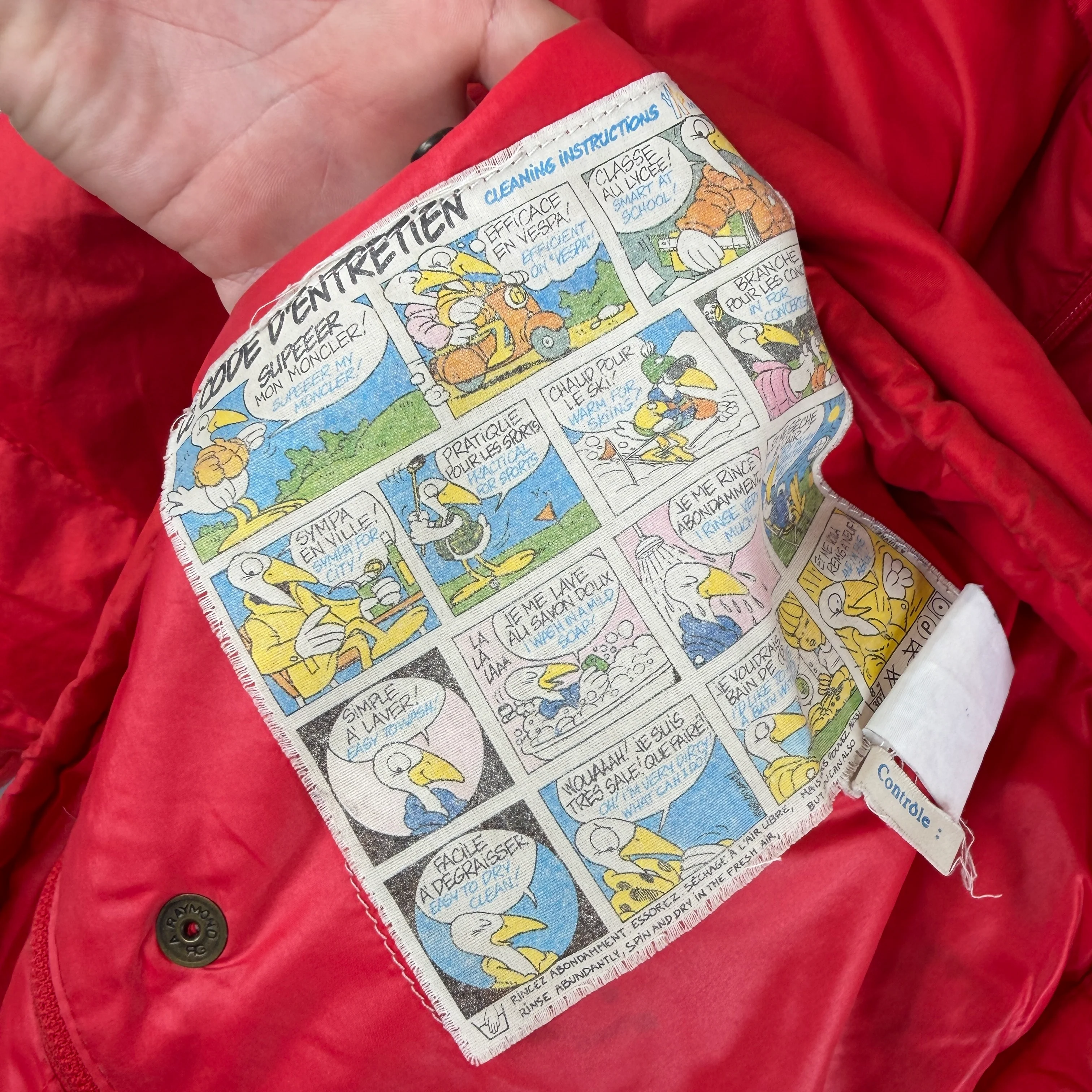 Moncler Red Convertible Puffer Jacket - Image 5