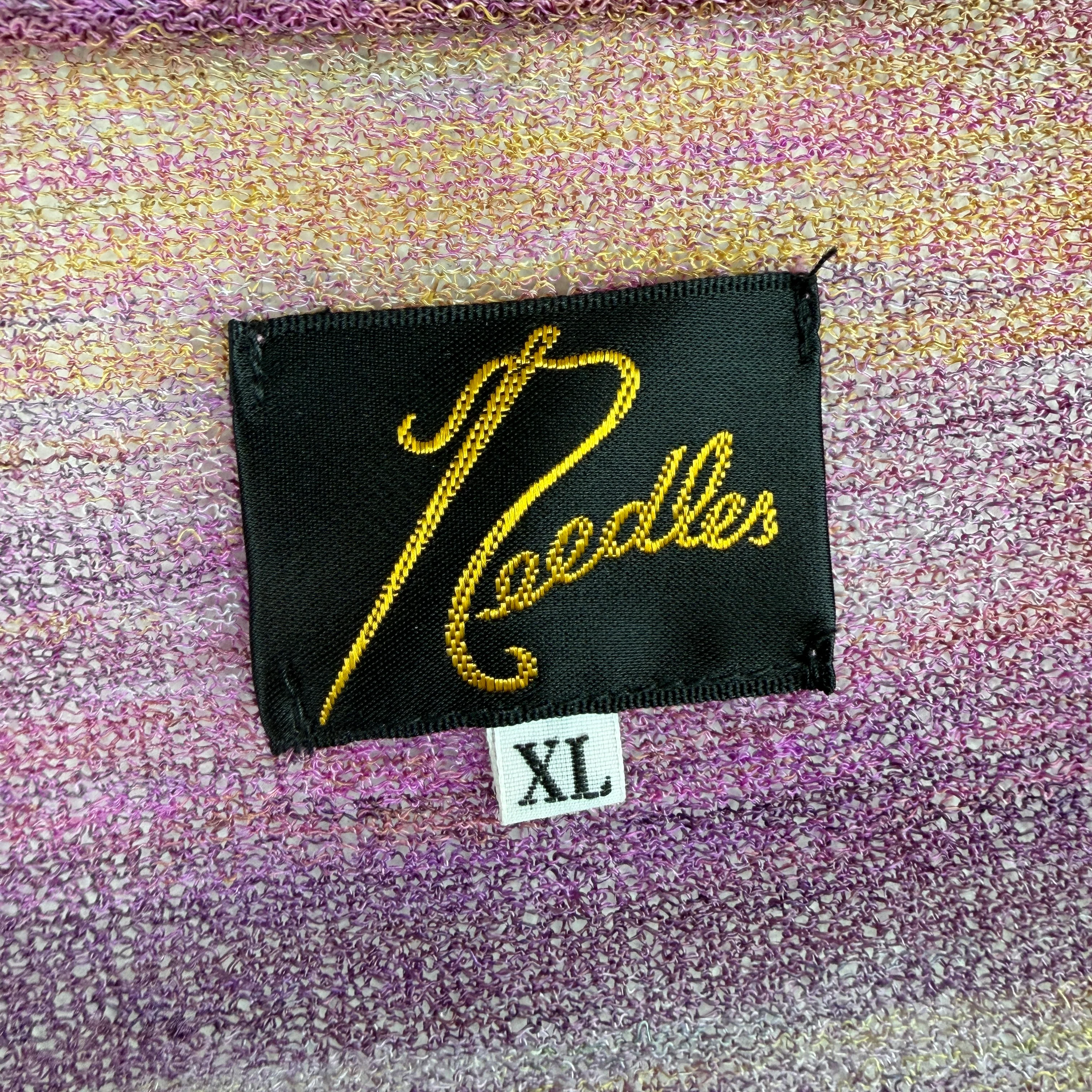 Needles Purple/Yellow Thin Cardigan - Image 3