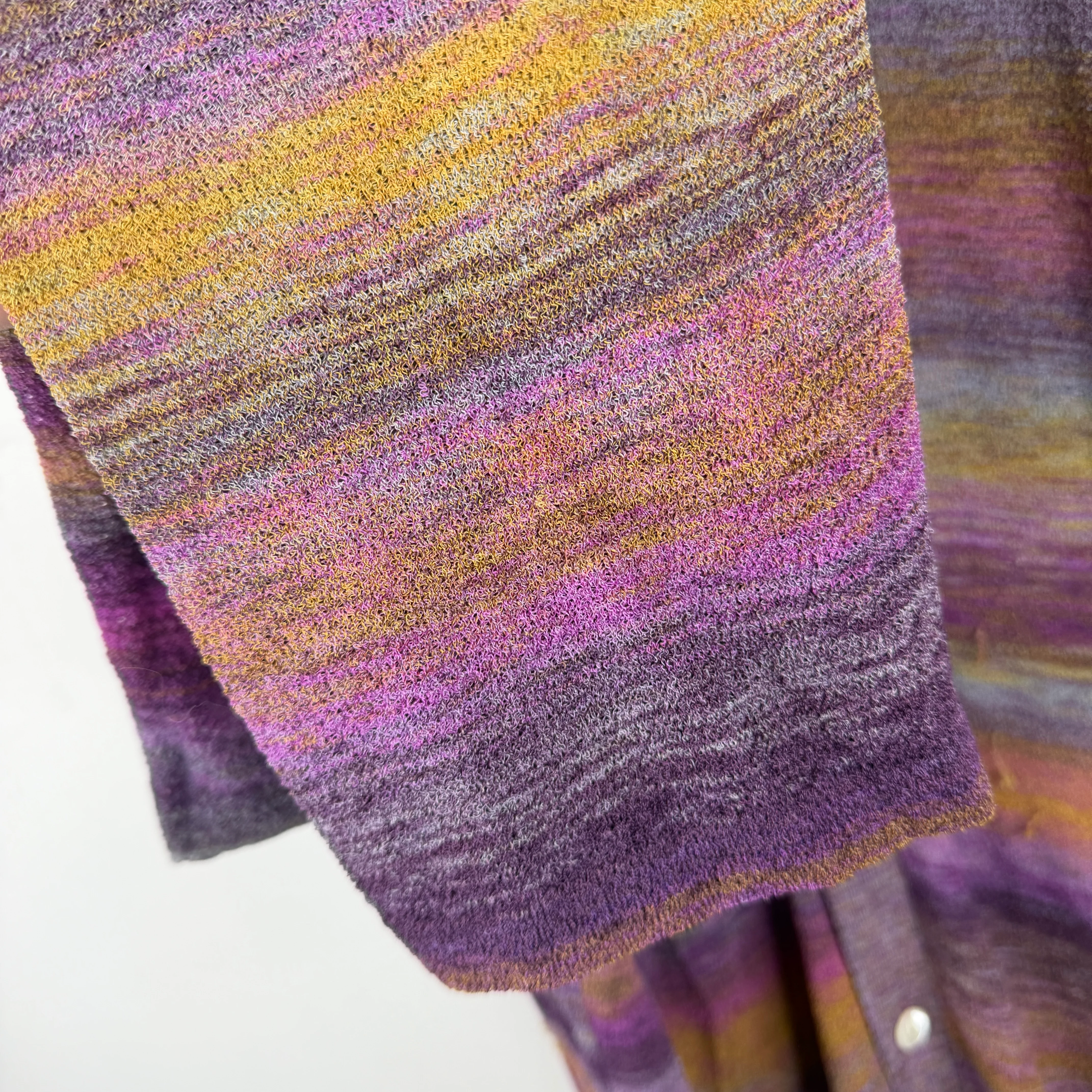 Needles Purple/Yellow Thin Cardigan - Image 9