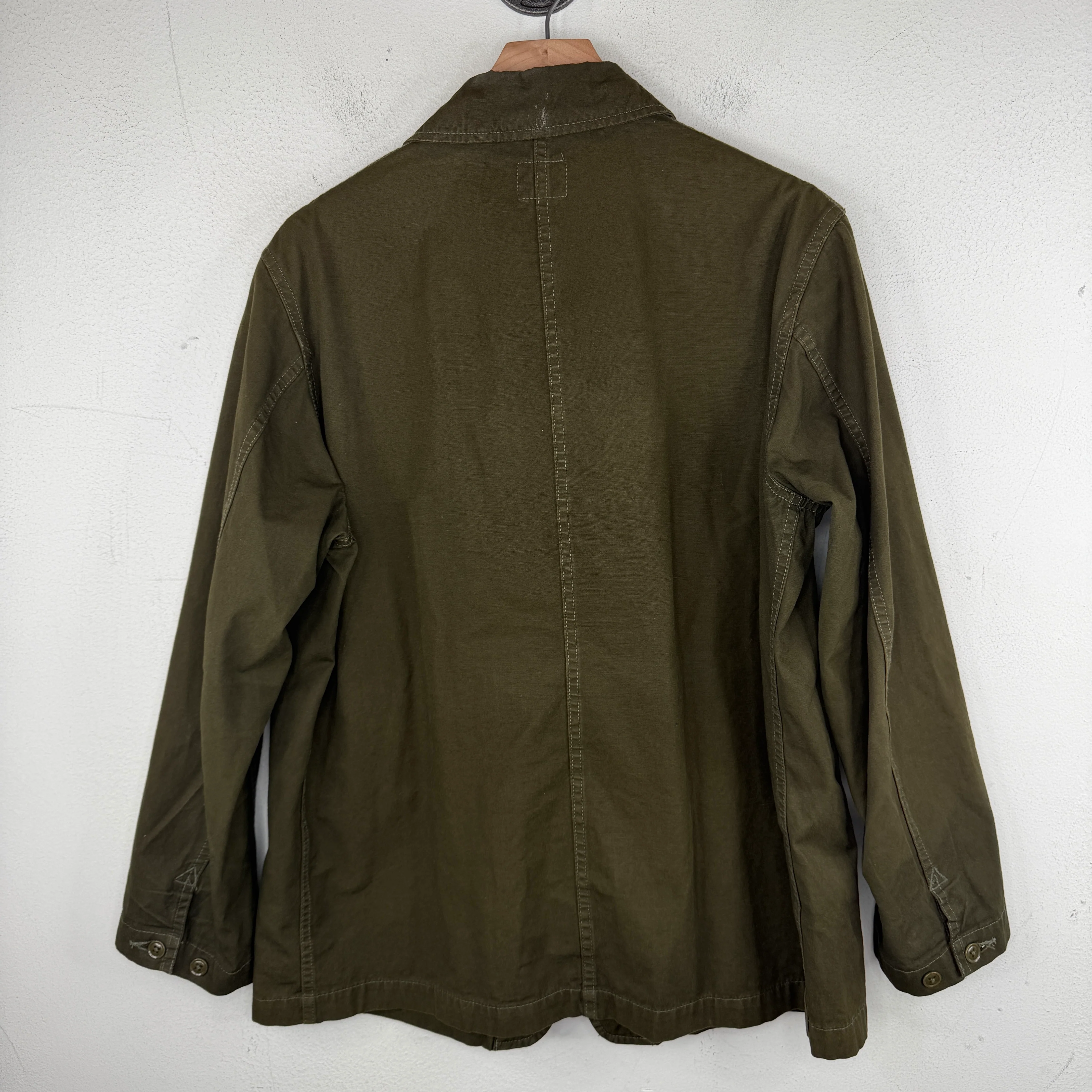Needles Olive Button Up Chore Jacket - Image 2
