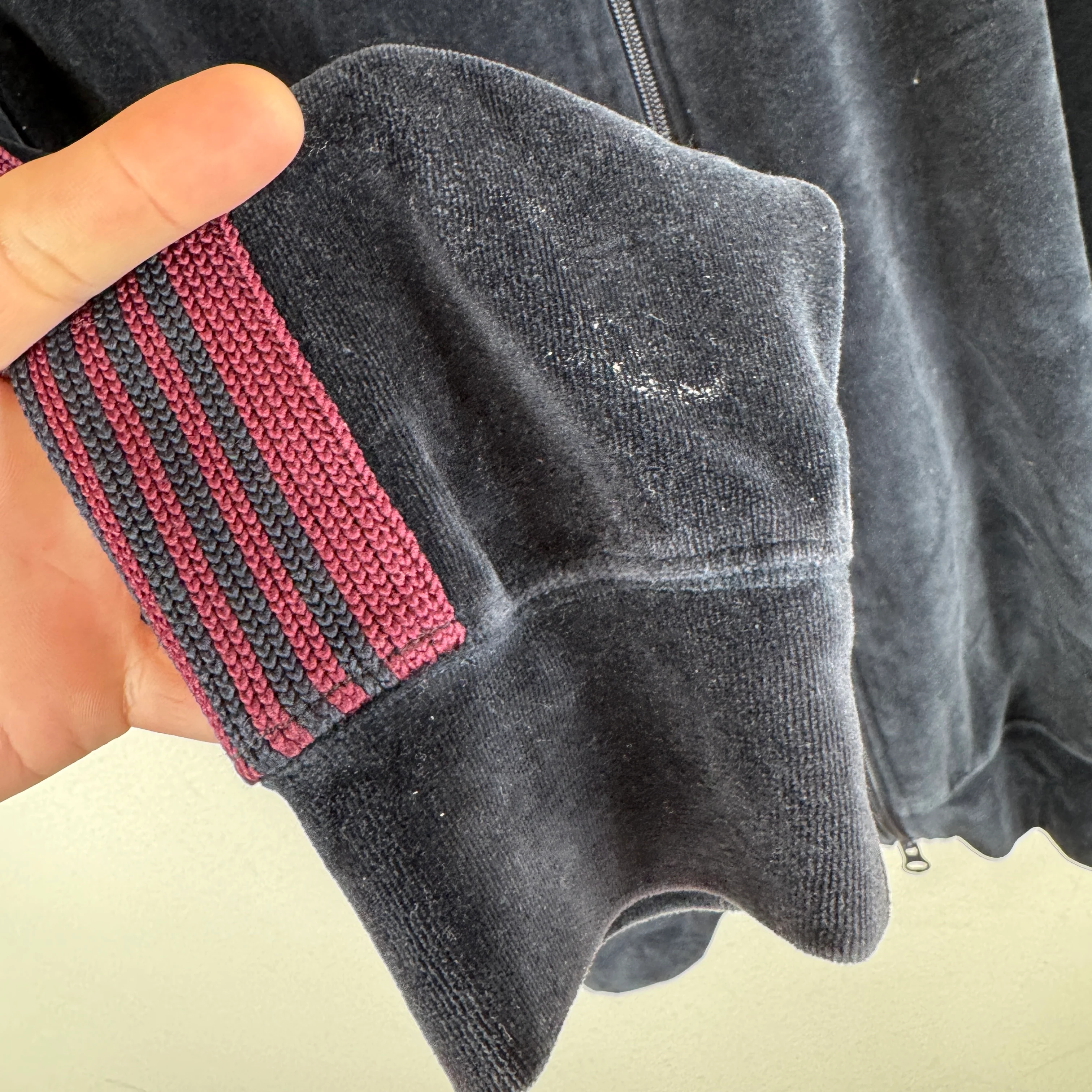 Needles Velour Navy/Red Track Jacket - Image 6