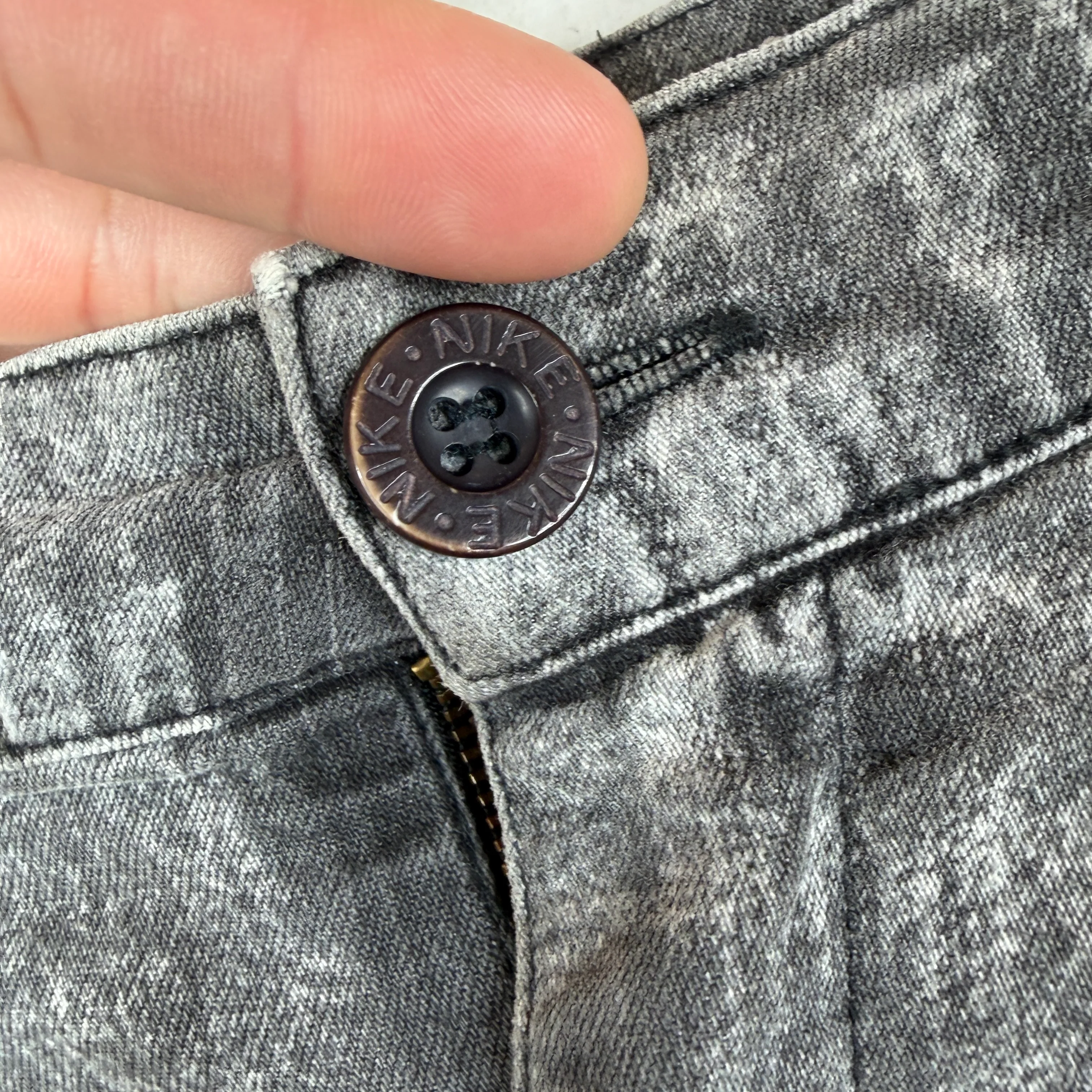 Nike Vintage Charcoal Acid Wash Shorts - Image 5