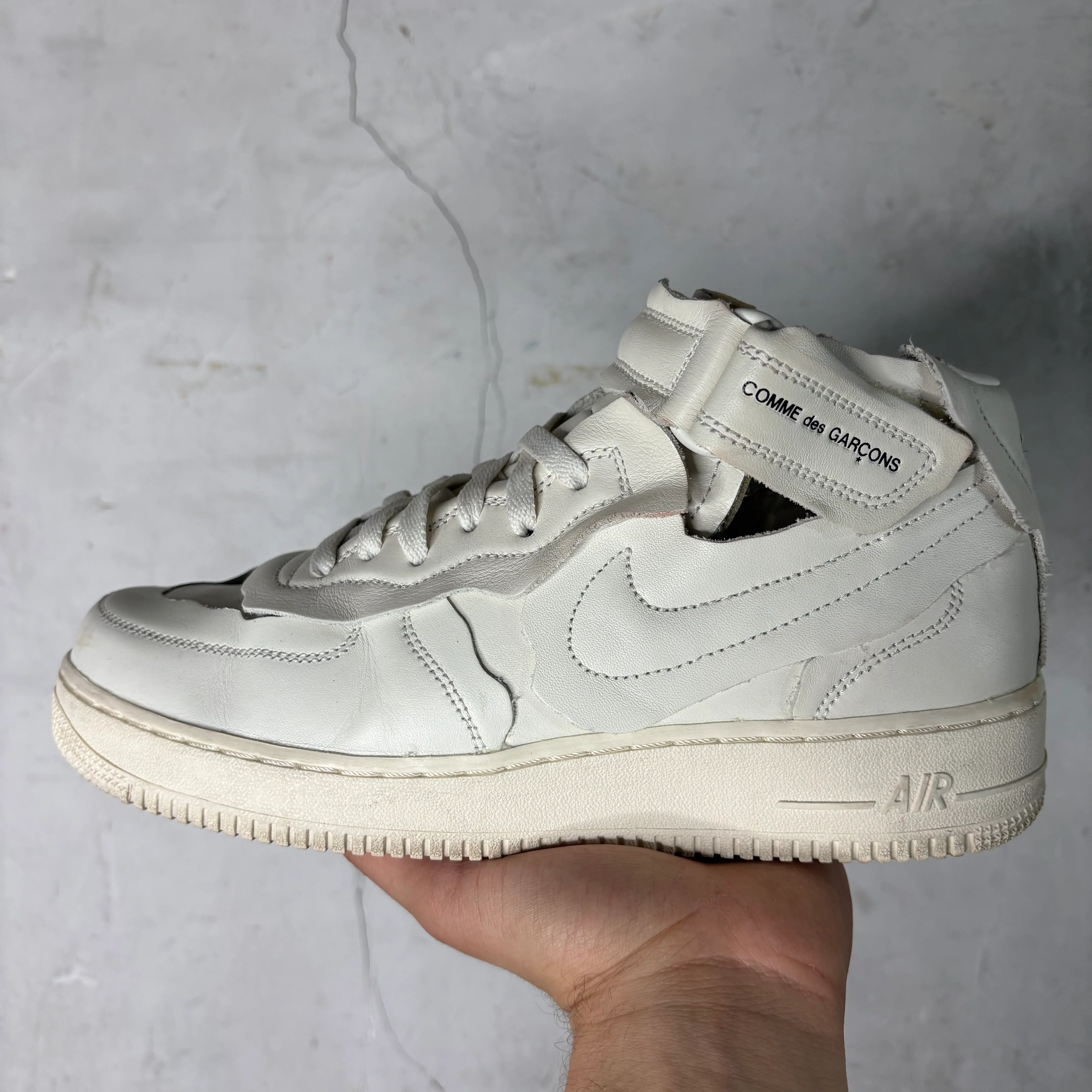 Nike x CDG White AF1 Mids - Image 7
