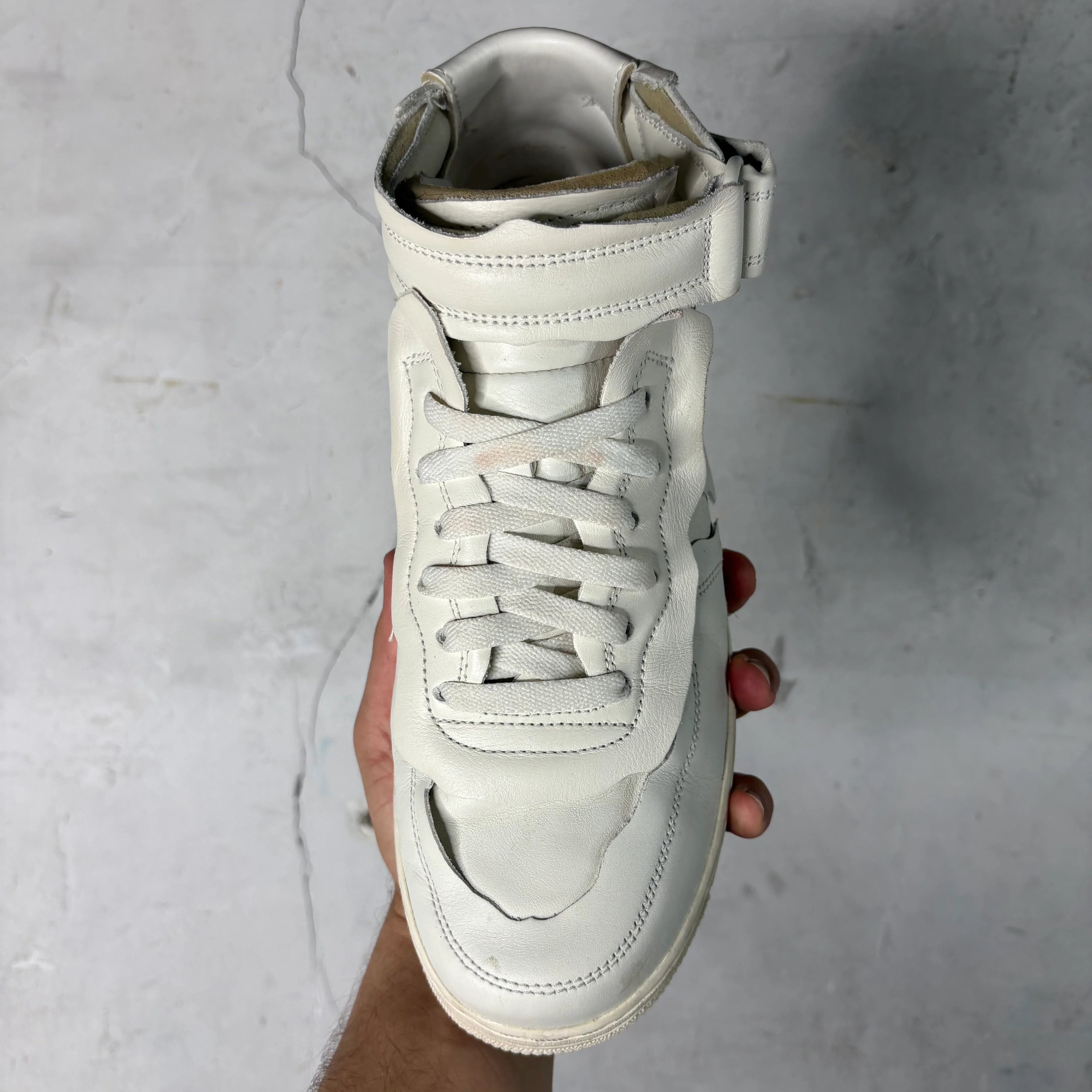 Nike x CDG White AF1 Mids - Image 8