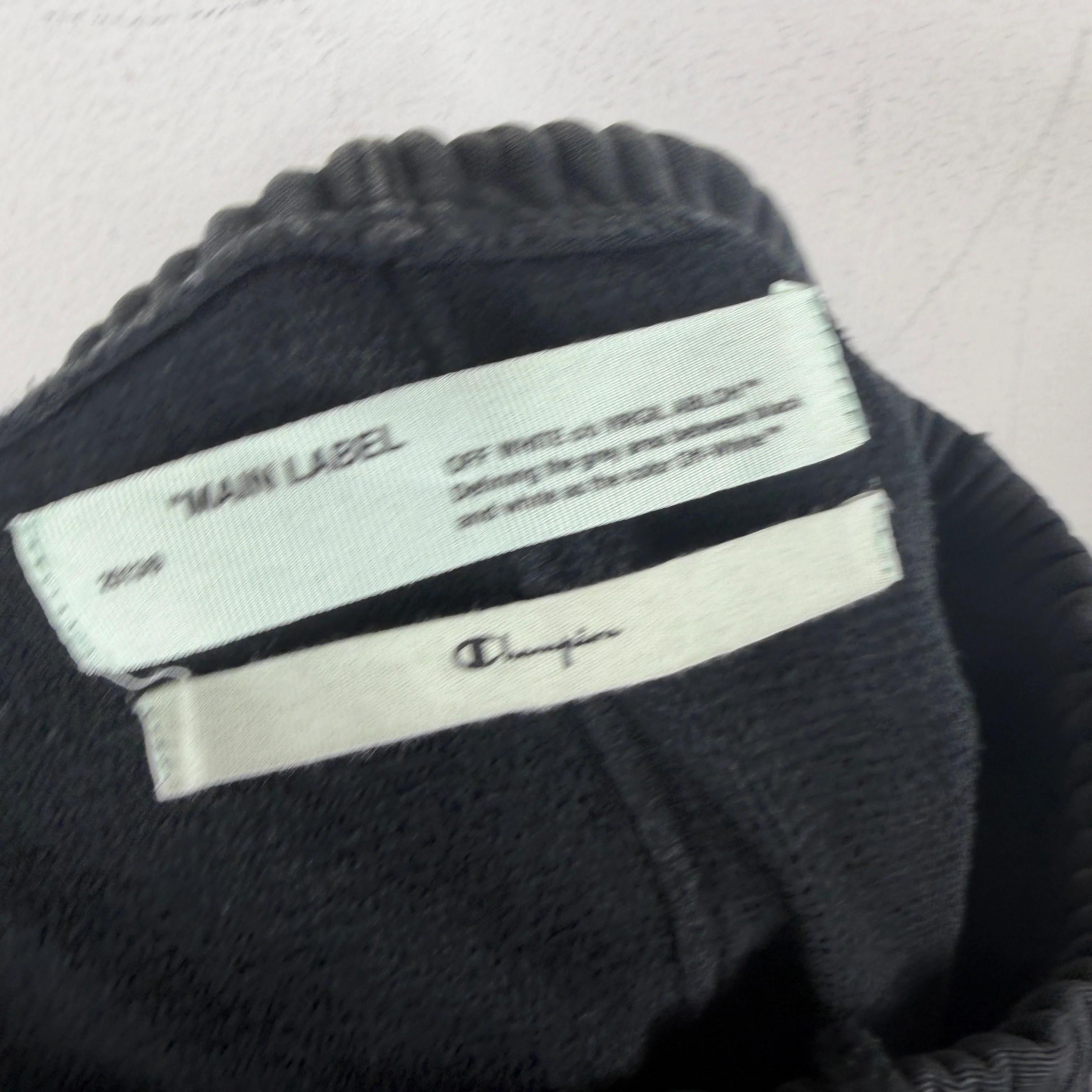 Off White Champion Black Sweatpants - Image 3