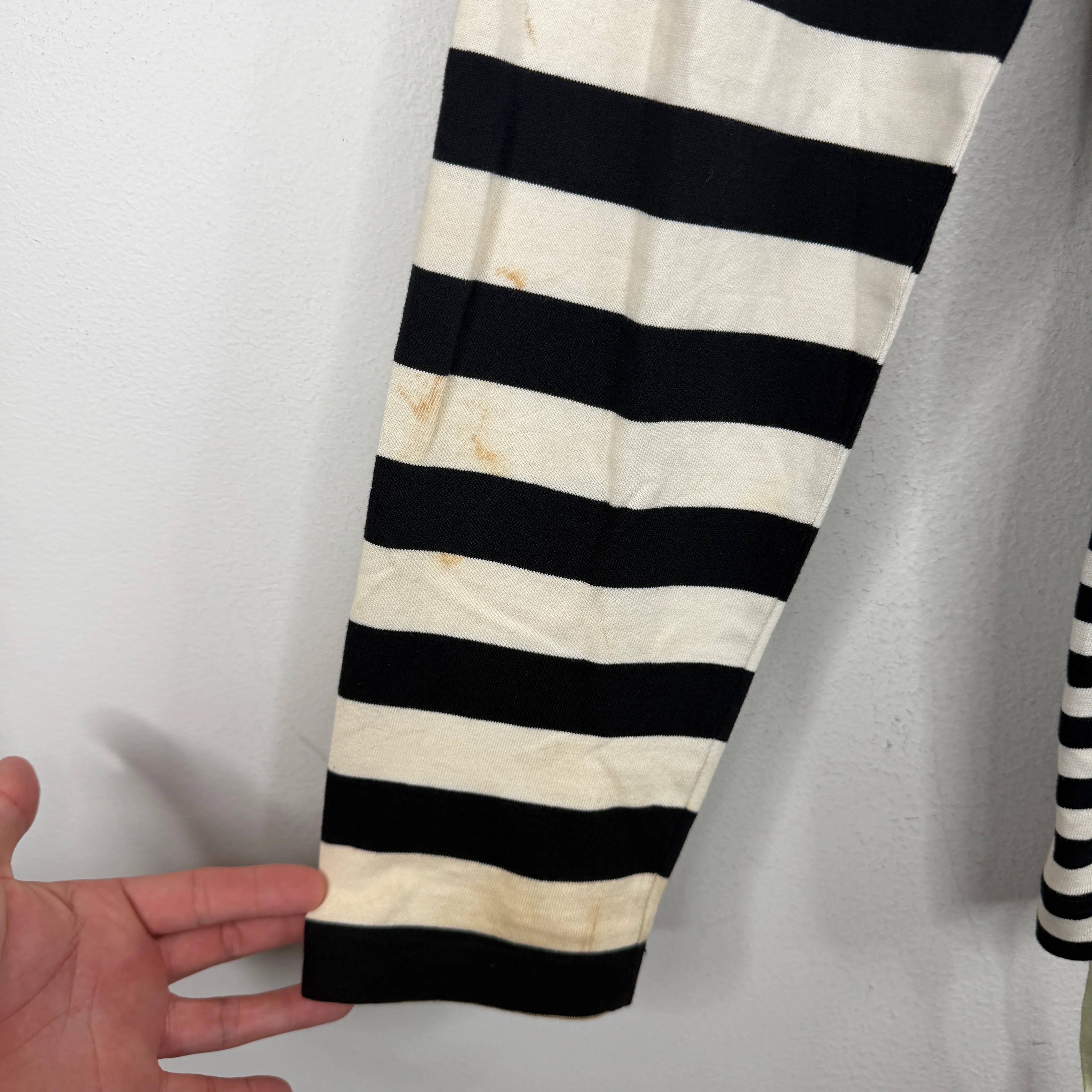 Off White Striped Frame Of Mind LS Shir - Image 12