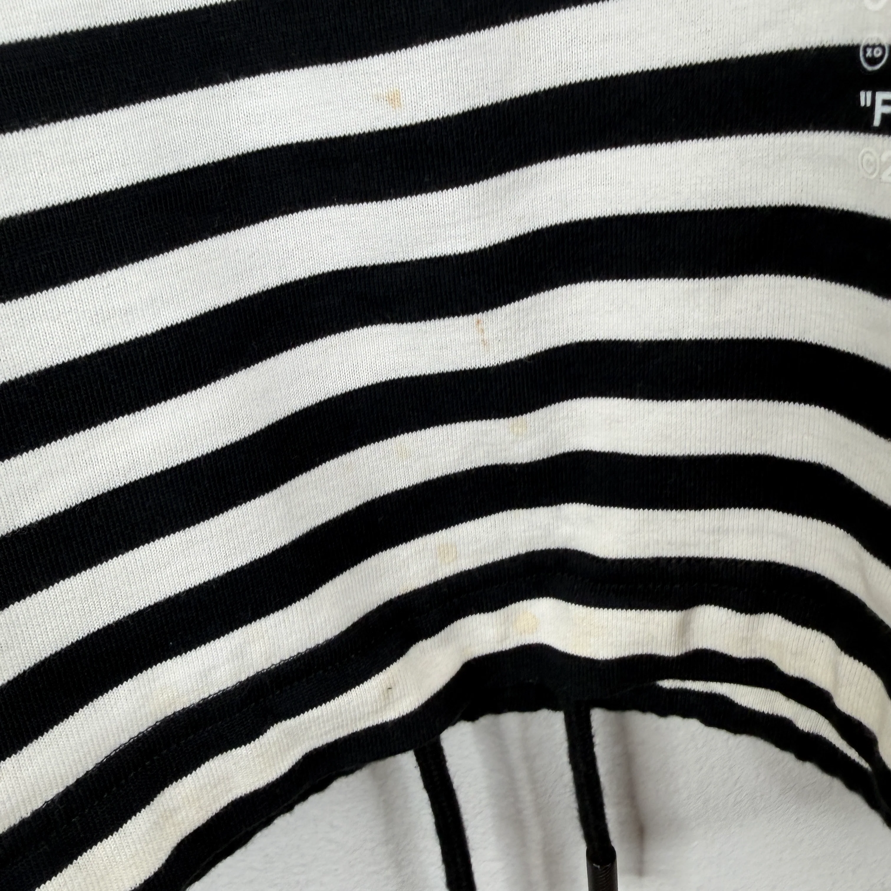 Off White Striped Frame Of Mind LS Shir - Image 16