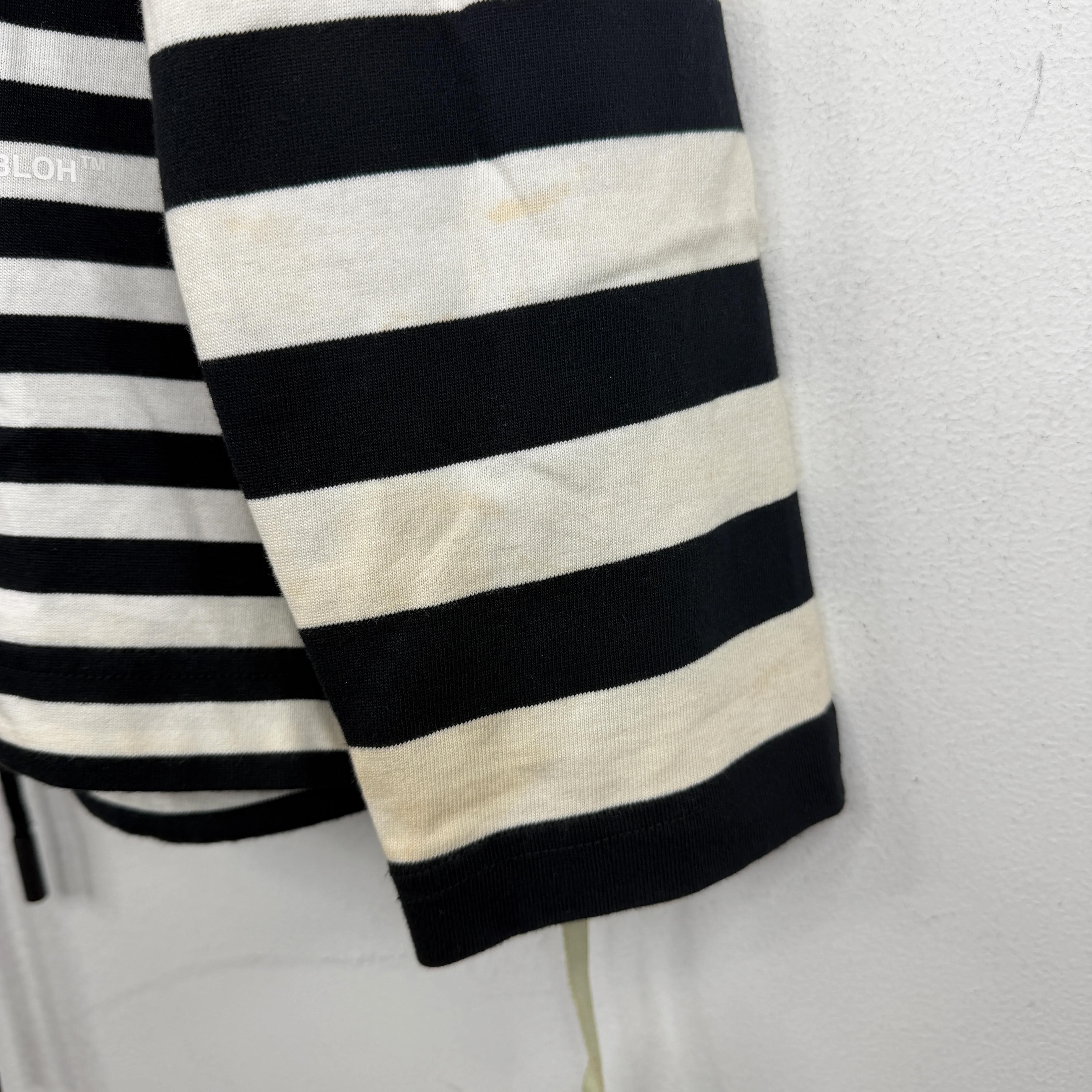 Off White Striped Frame Of Mind LS Shir - Image 8