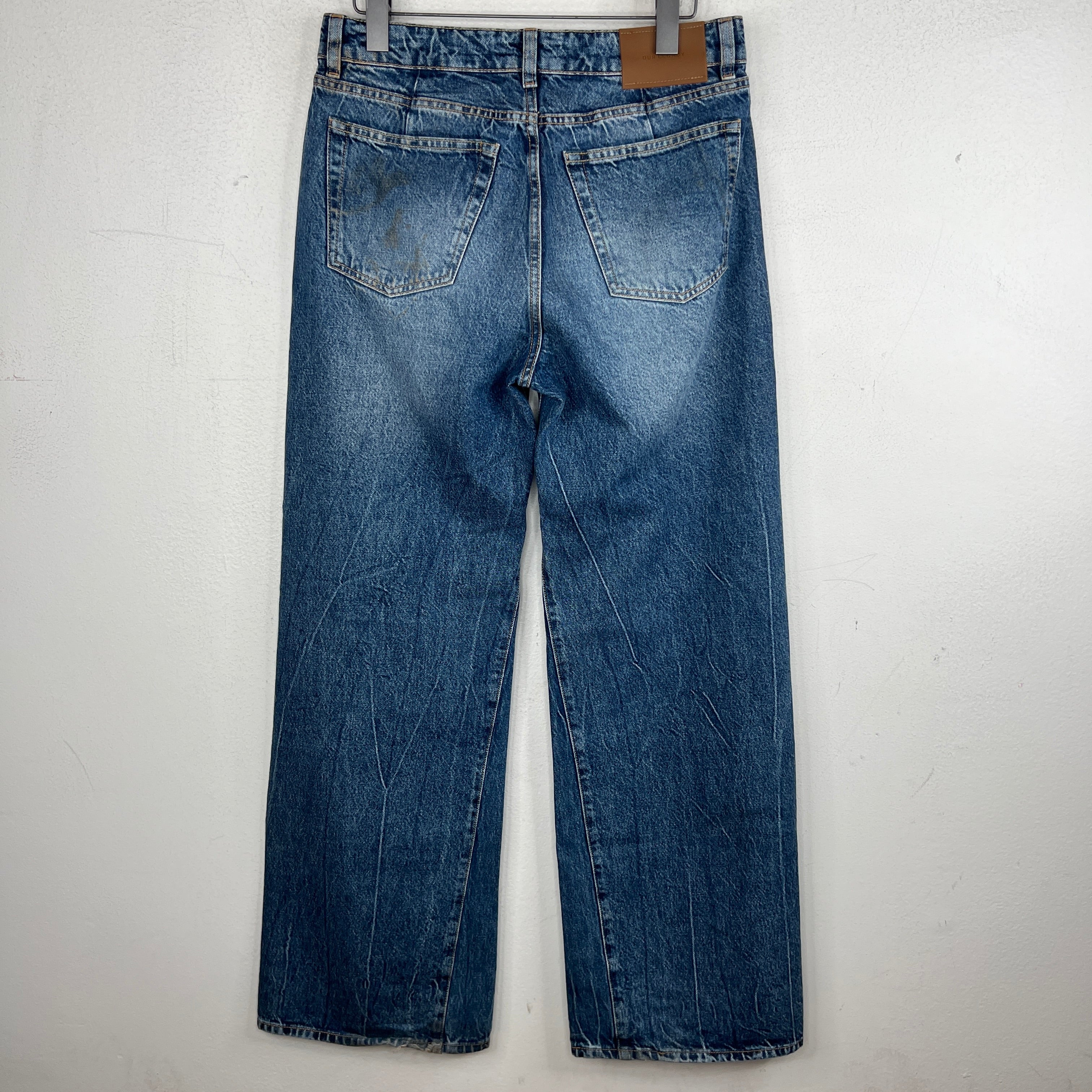 Our Legacy Treble Cut Wide Leg Denim Jeans - Image 2