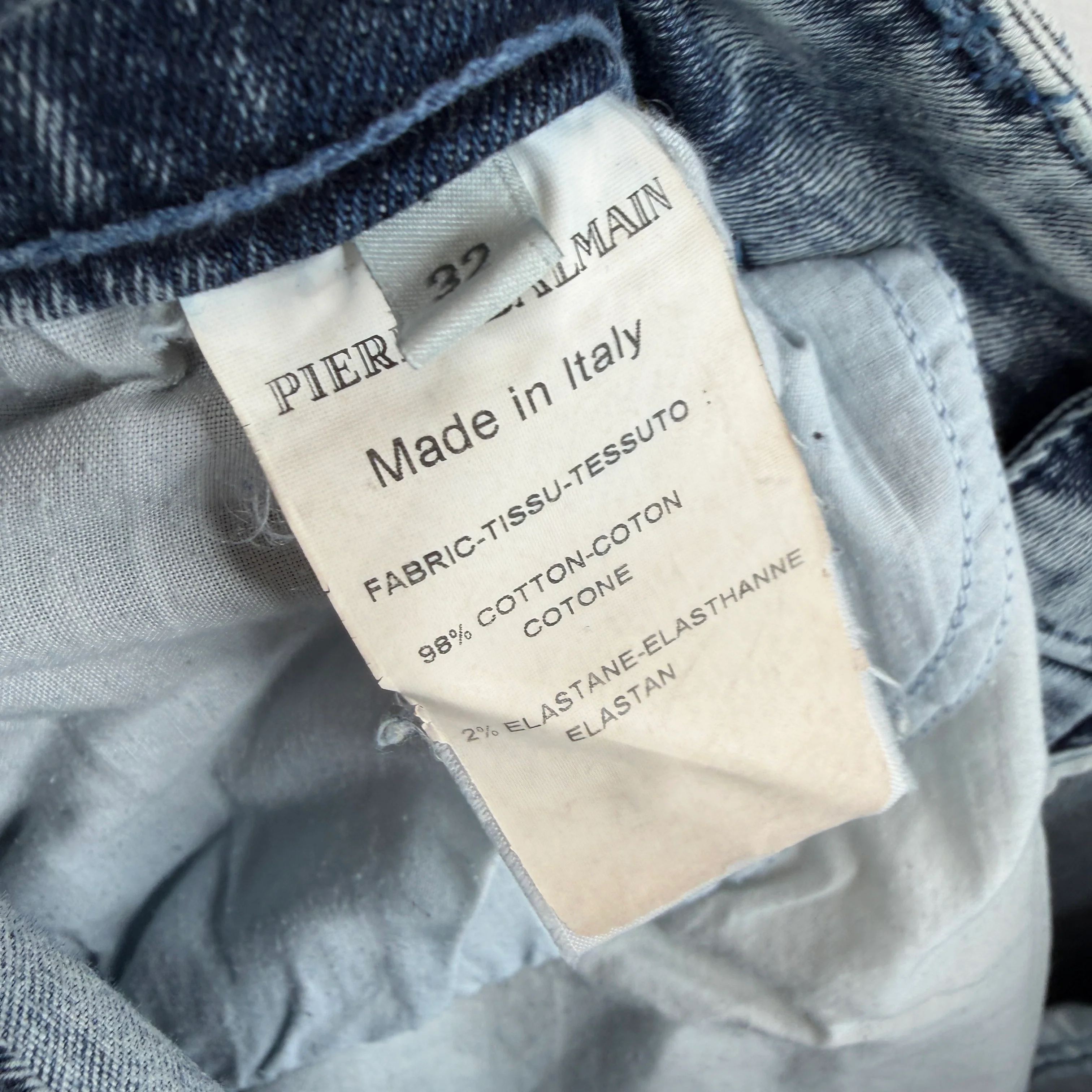 Pierre Balmain Kick Knee Skinny Moto Jeans - Image 3