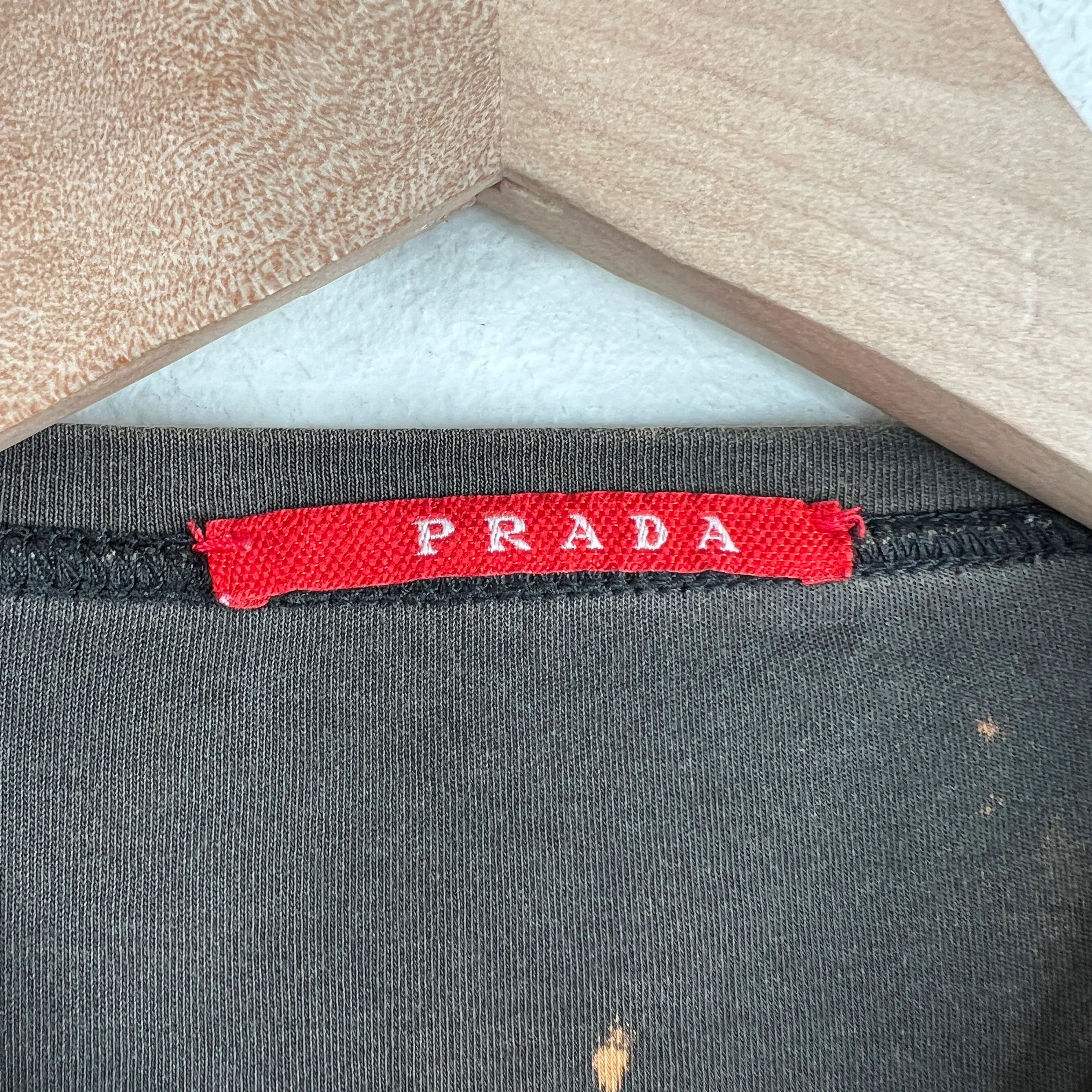 Prada Bleach Effect T-Shirt - Image 3