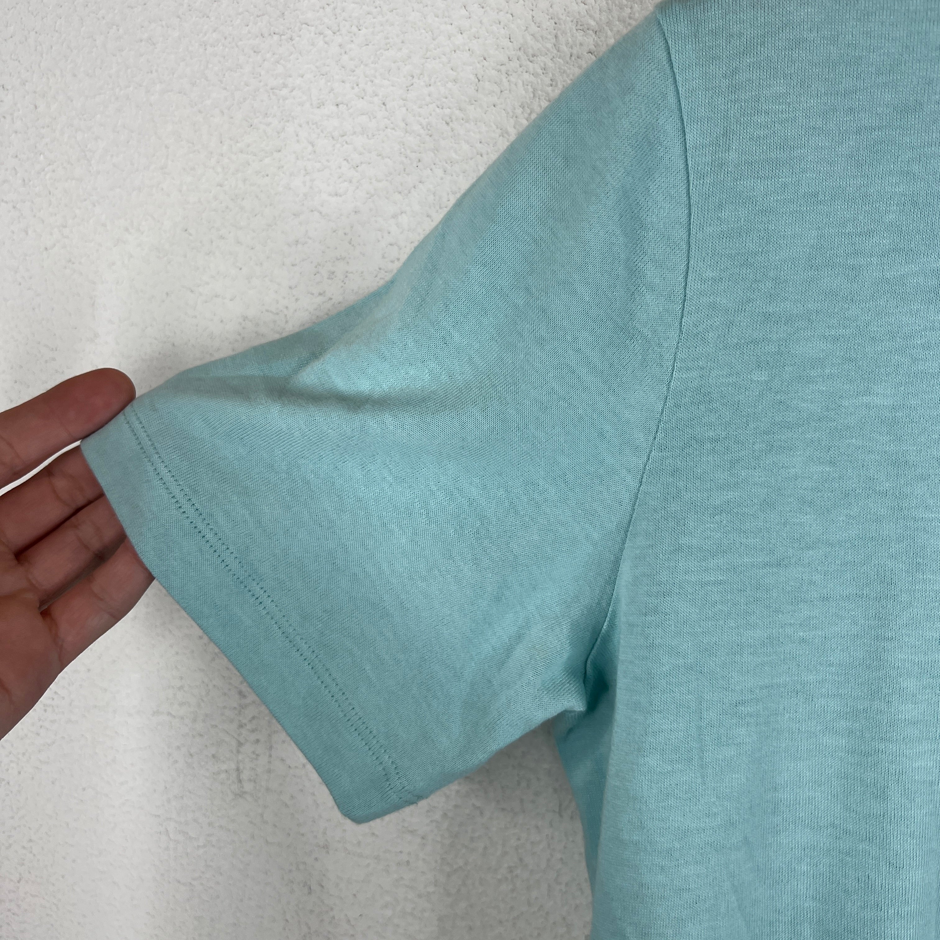 Prada Blue Basic T-Shirt - Image 6