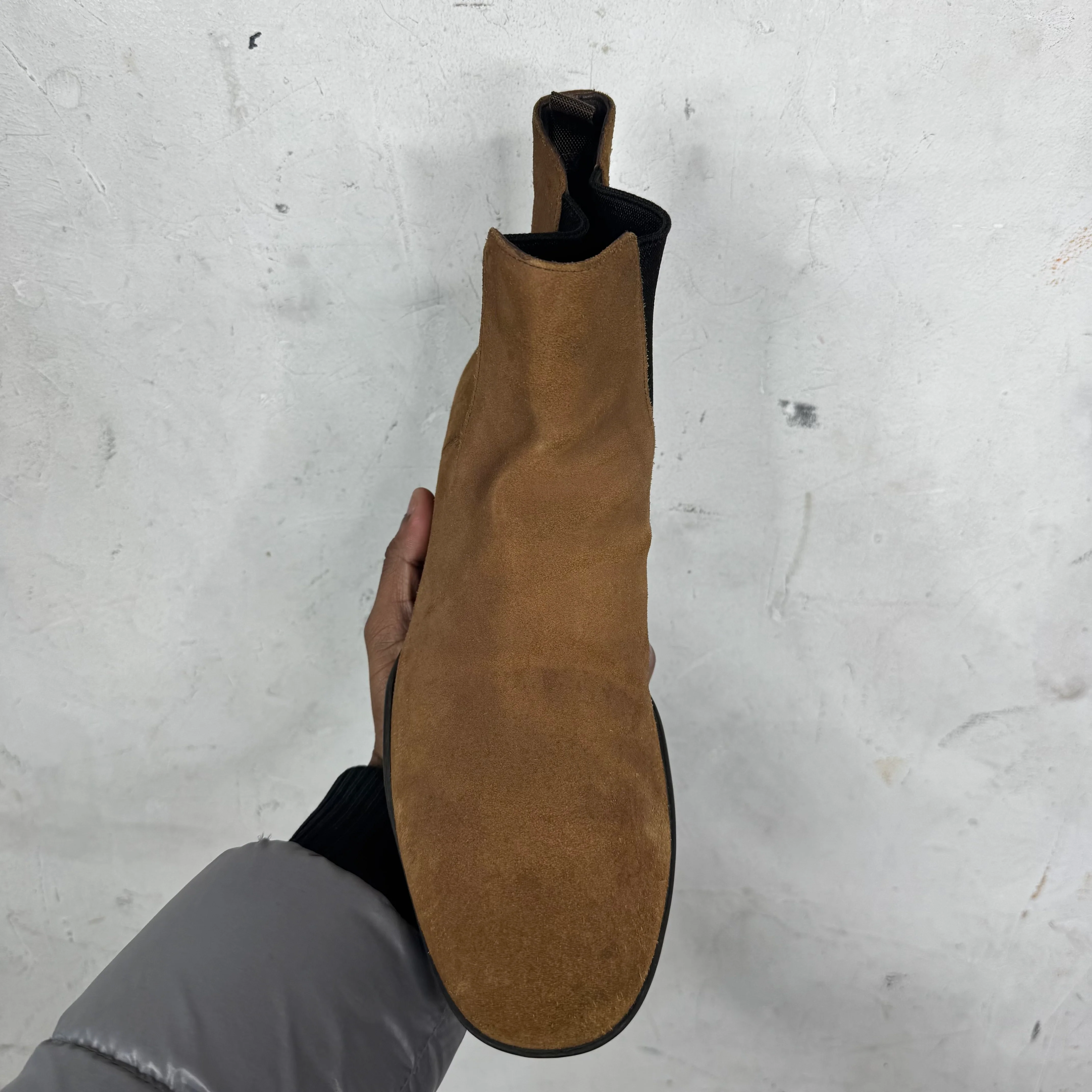 Prada Brown Chelsea Boots - Image 3