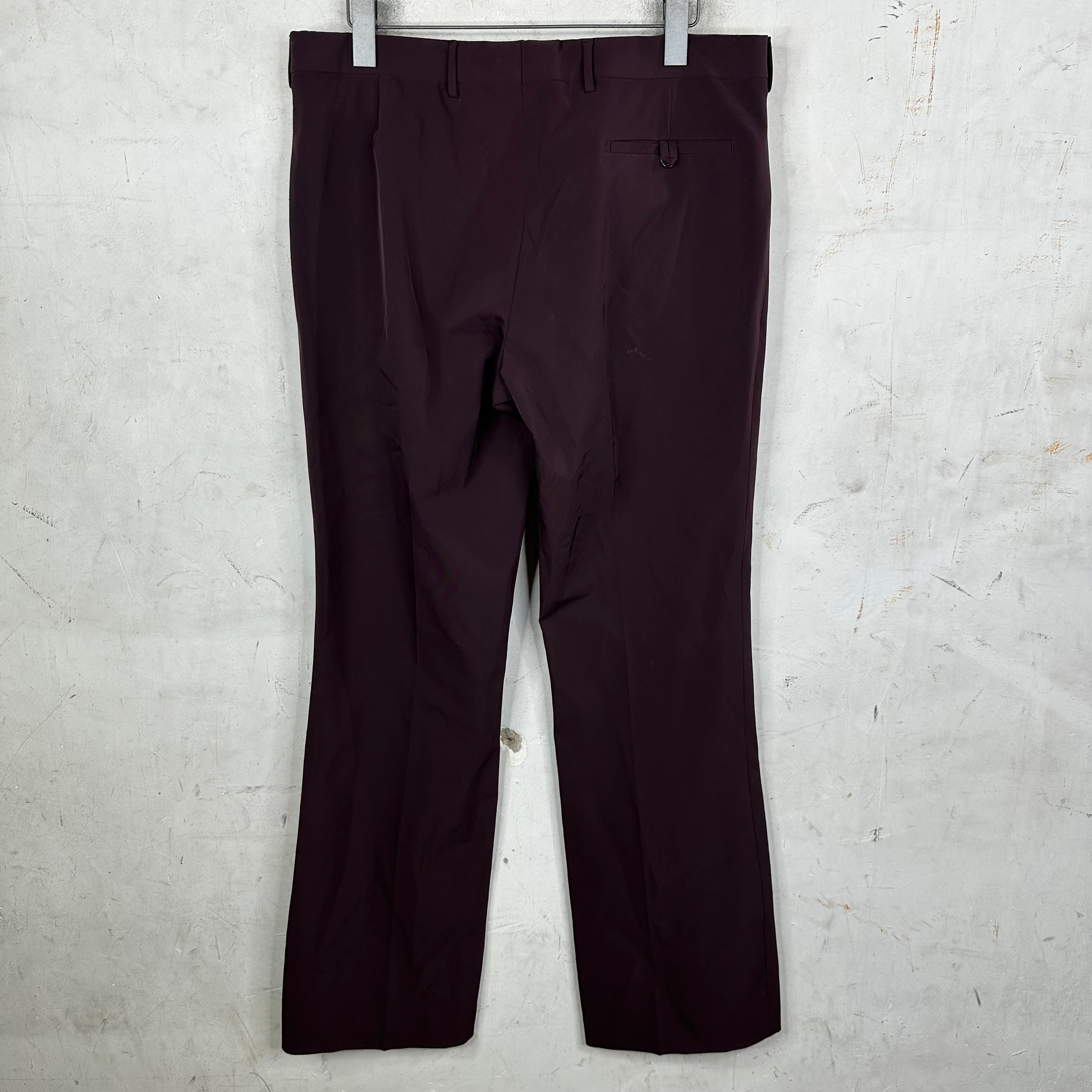 Prada Dark Red Basic Trousers - Image 2