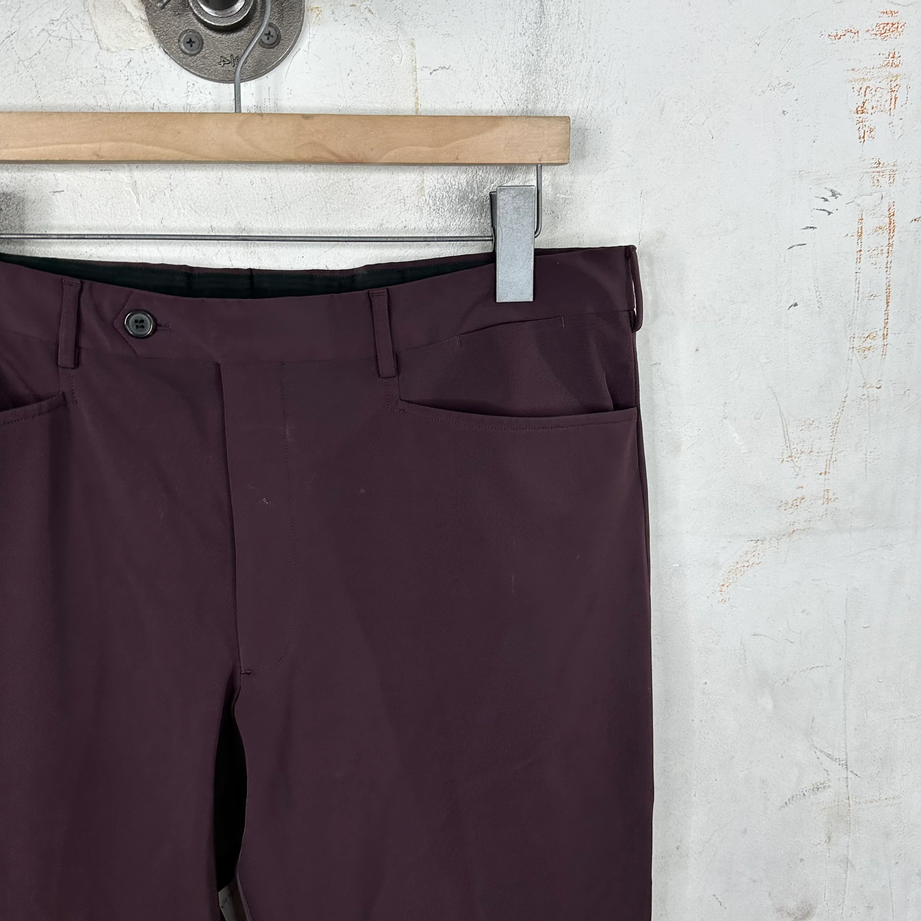 Prada Dark Red Basic Trousers - Image 5