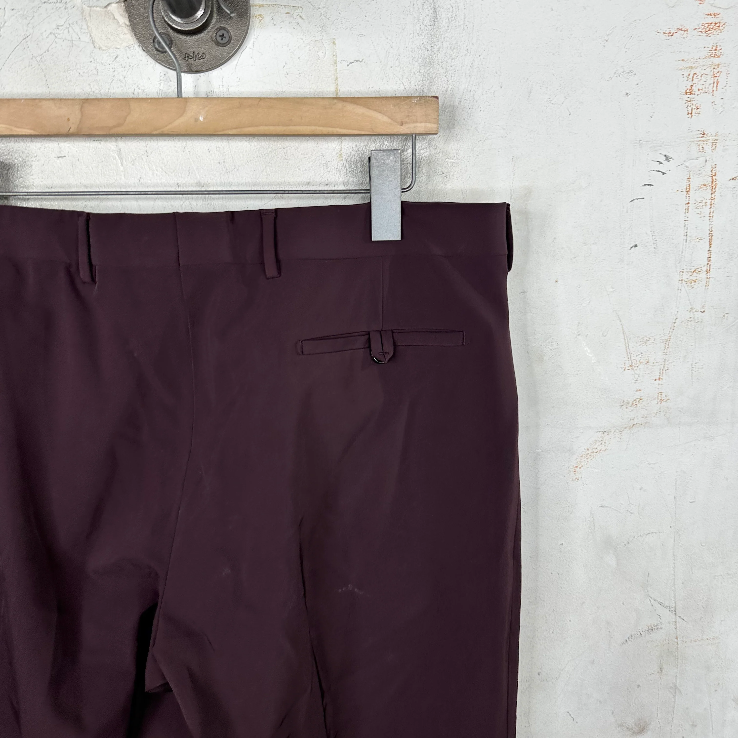 Prada Dark Red Basic Trousers - Image 6