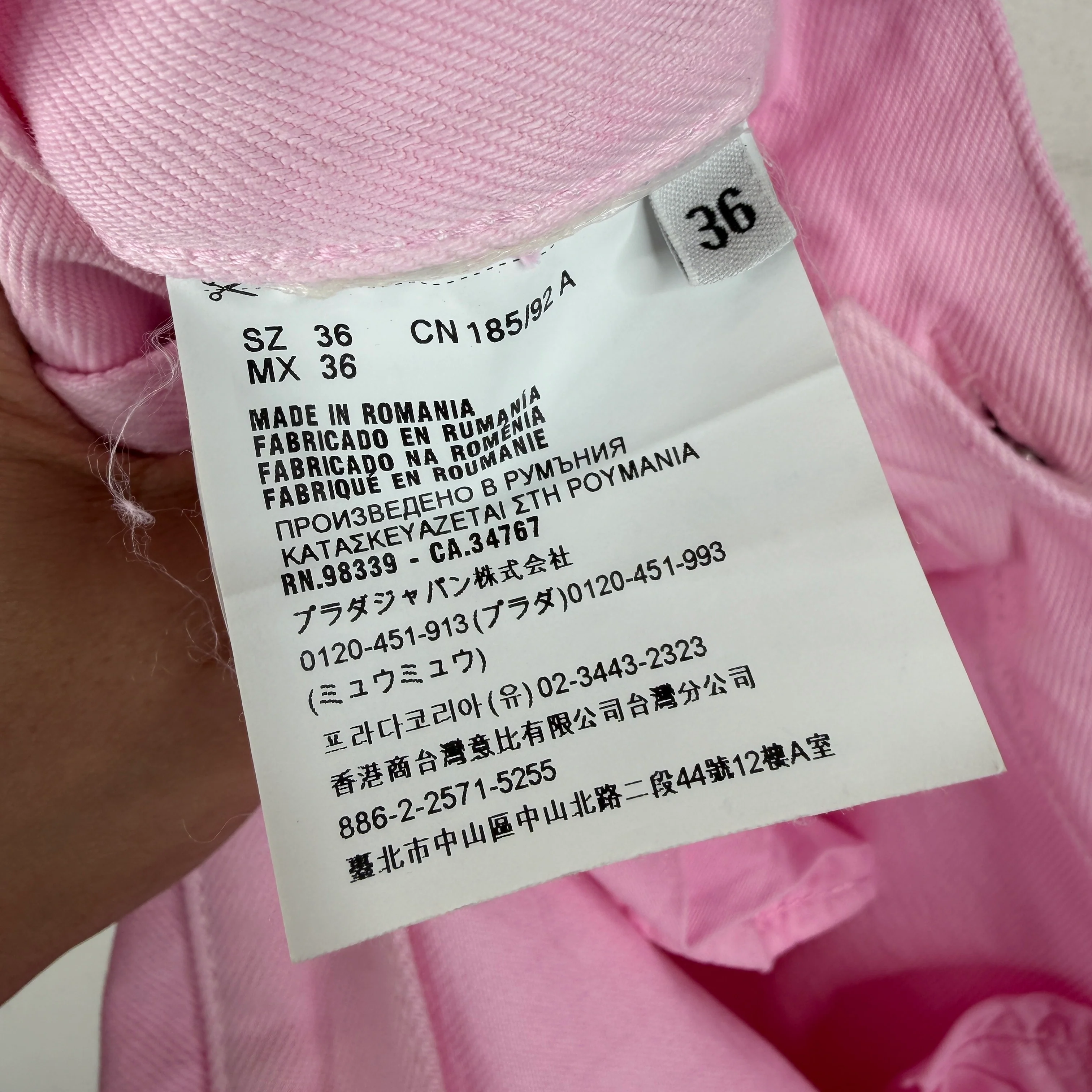 Prada Pastel Pink Classic Fit Jeans - Image 4