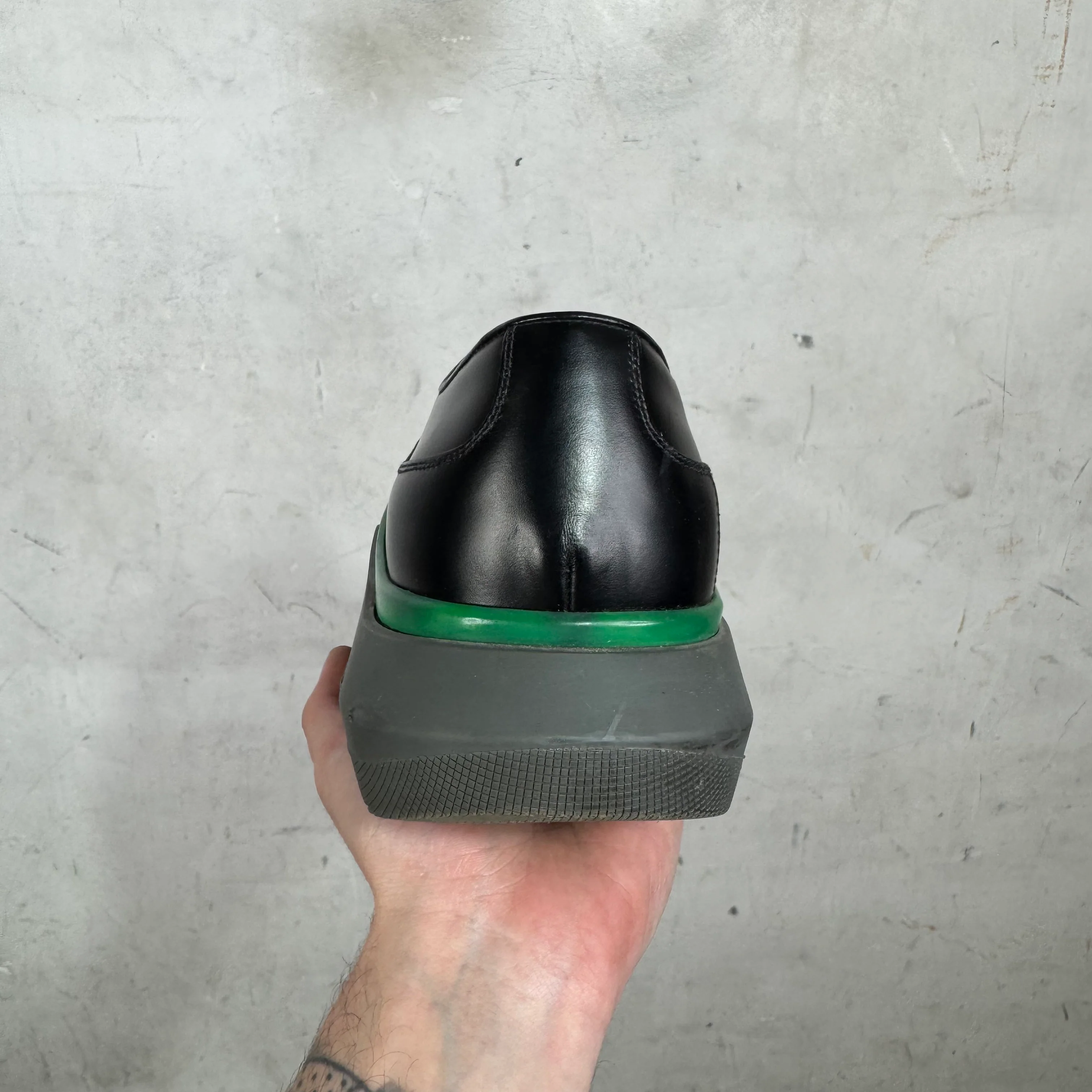 Prada Leather Sneaker Paneled Derby - Image 10