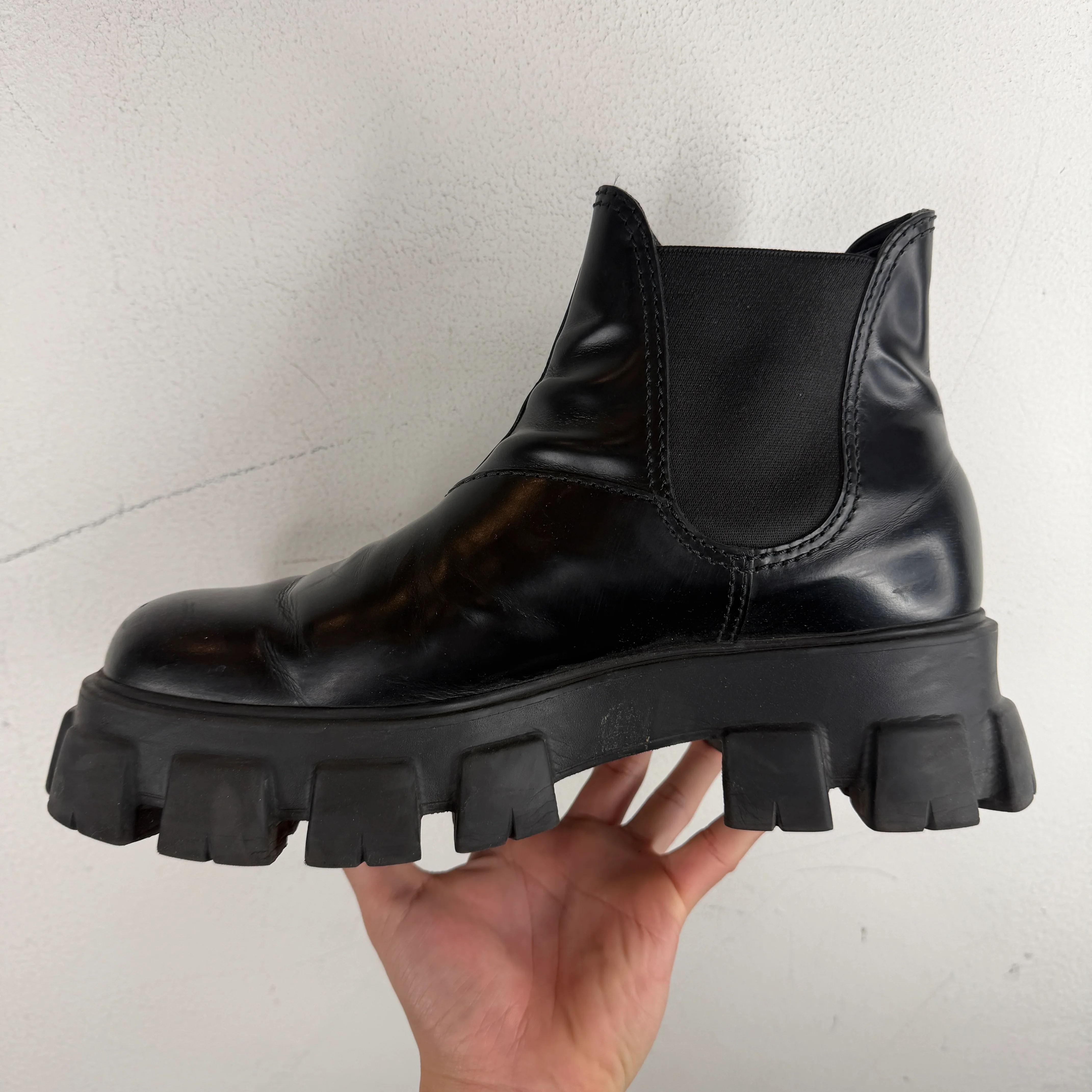 Prada Monolith Chelsea Boots - Image 4
