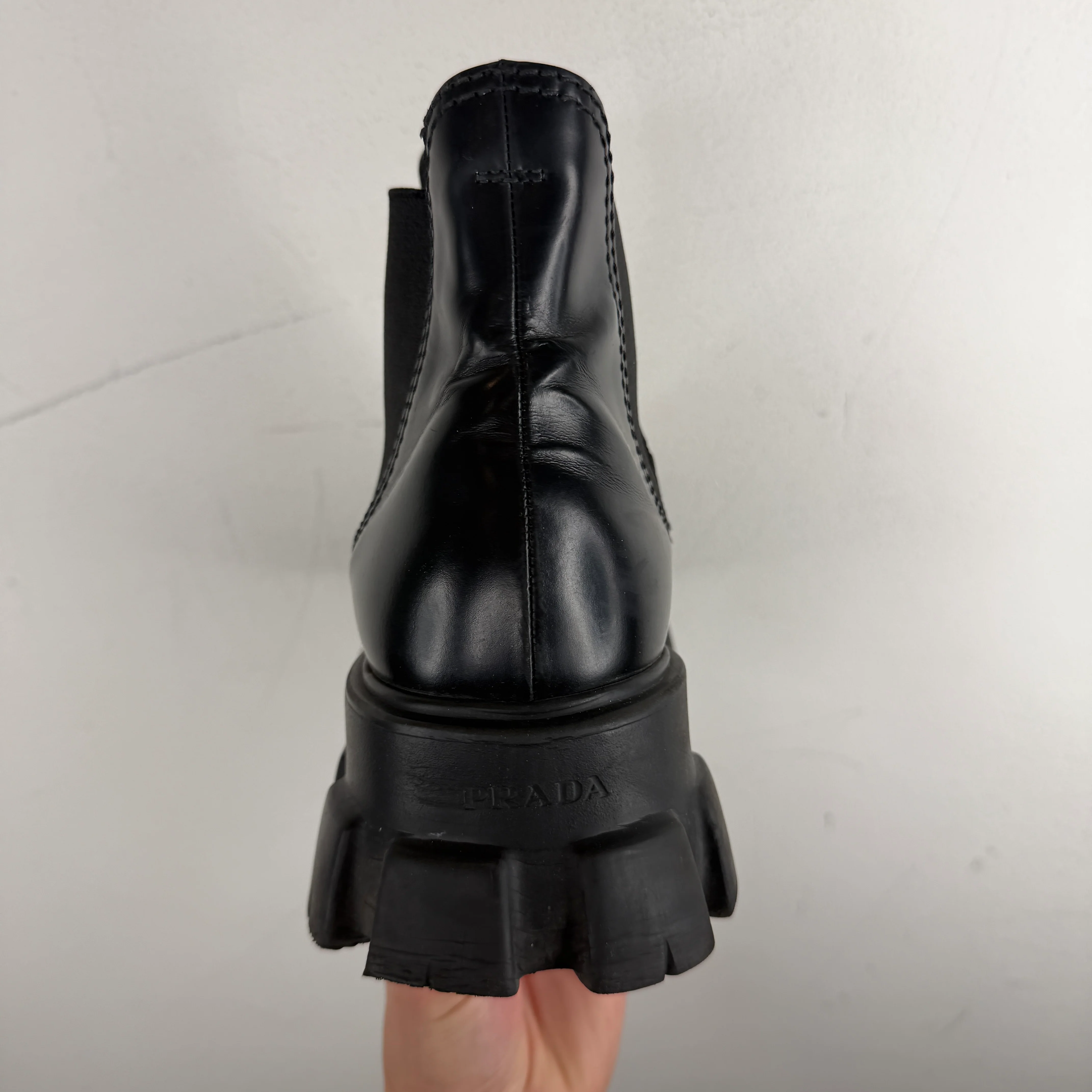 Prada Monolith Chelsea Boots - Image 8