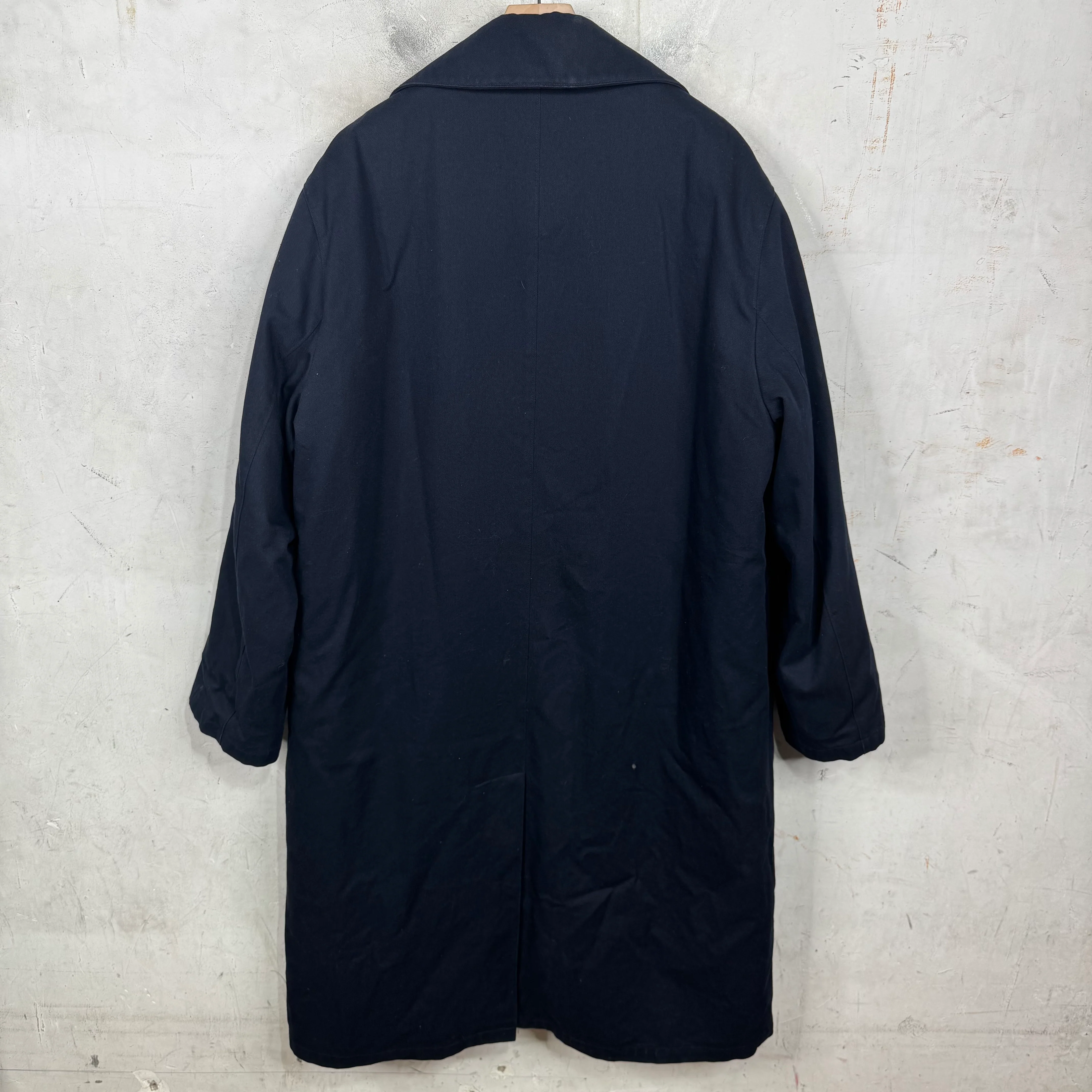 Prada Navy Padded Trench Coat - Image 2