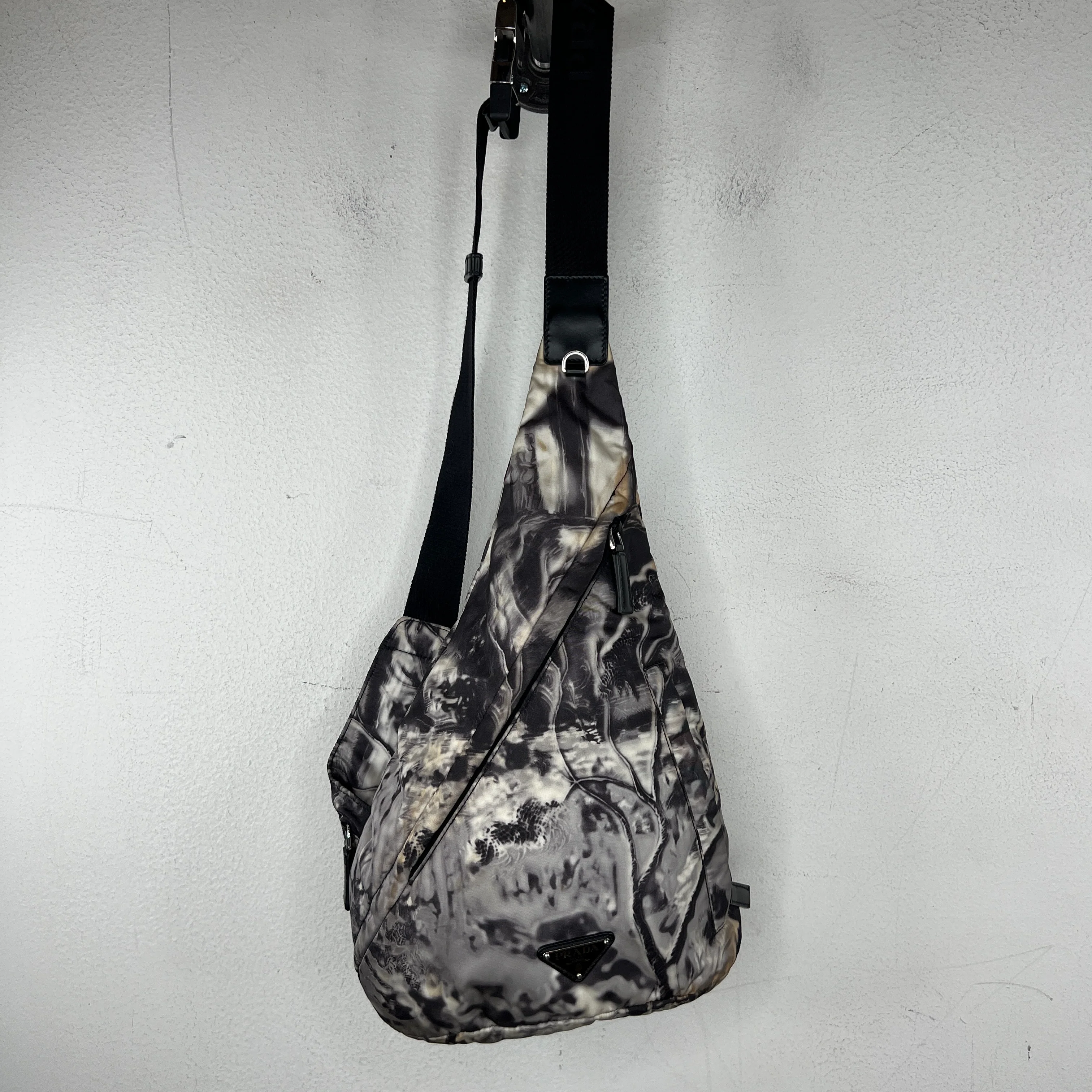 Prada Re Nylon Printed Sling Bag