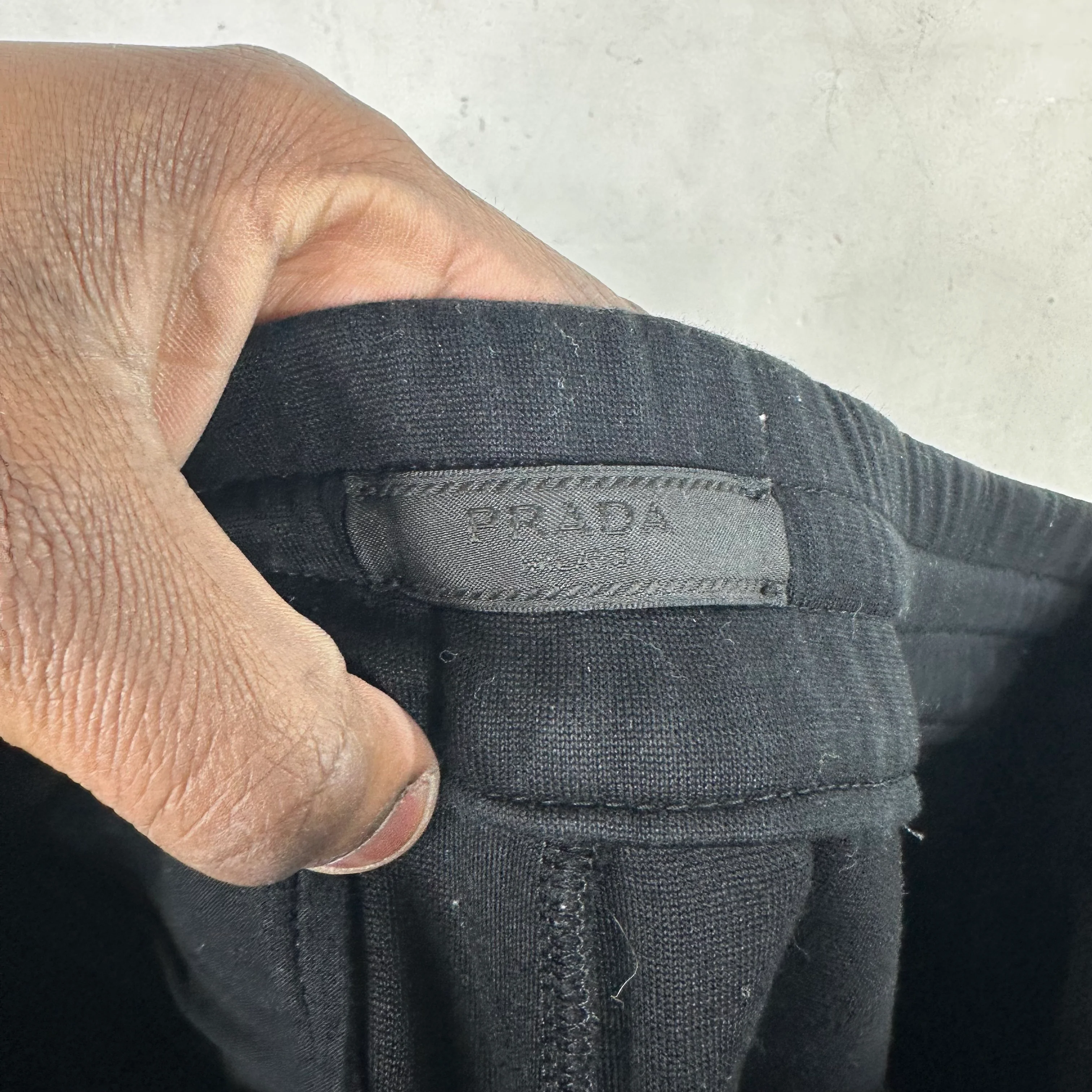 Prada Re-Nylon Leather Side Jogger Pants - Image 4