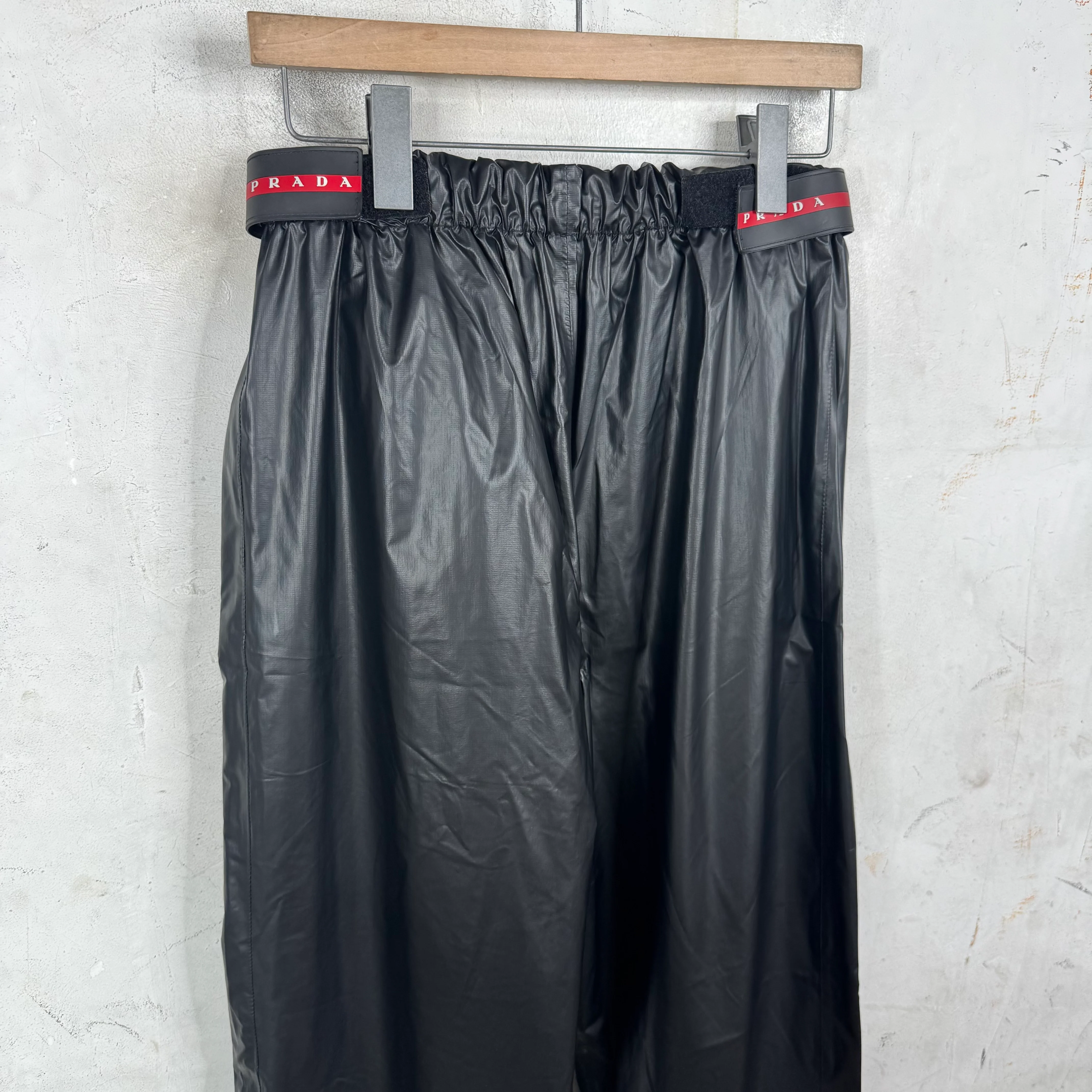 Prada Shiny Nylon Track Pants - Image 9