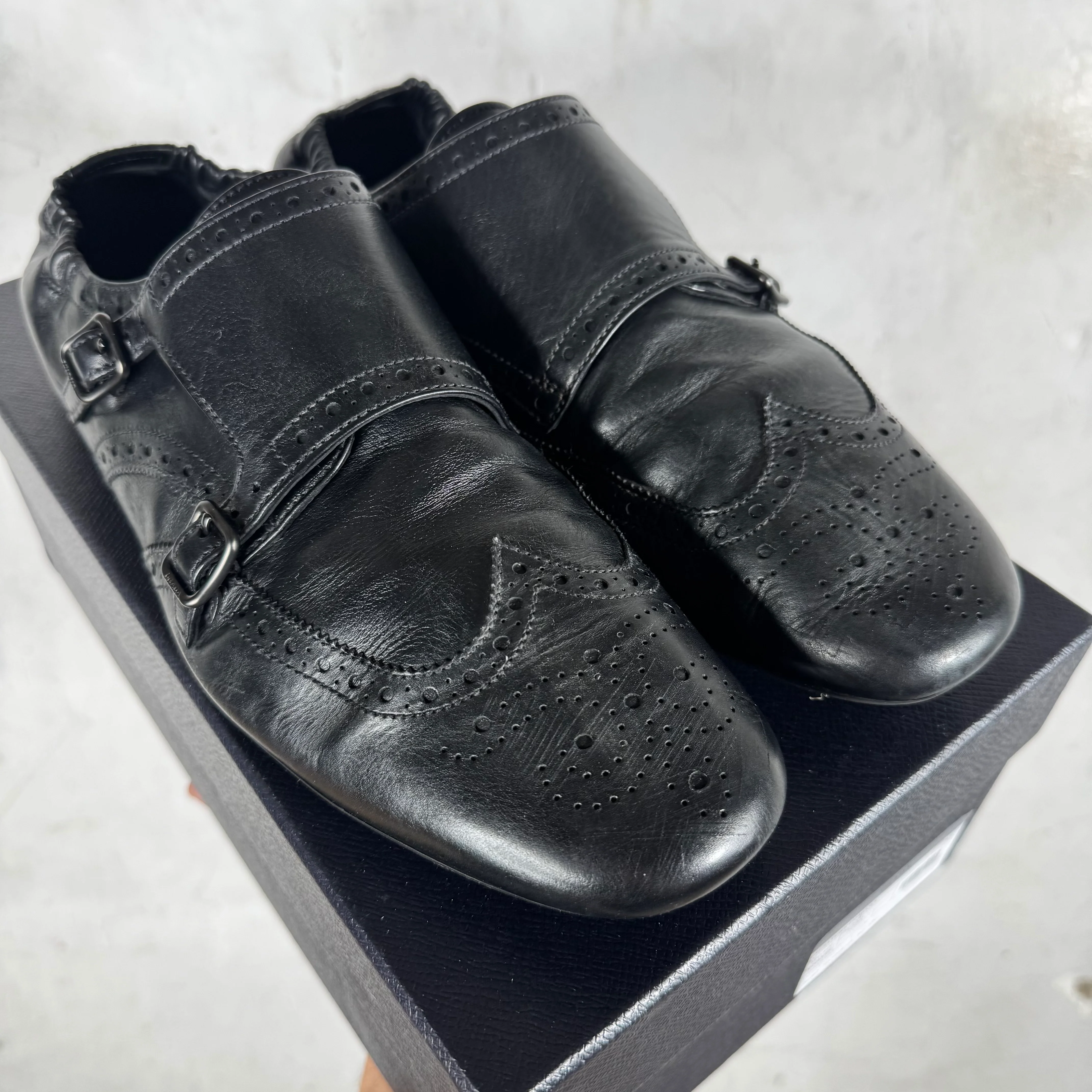 Prada Shuffle Double Monk Shoes