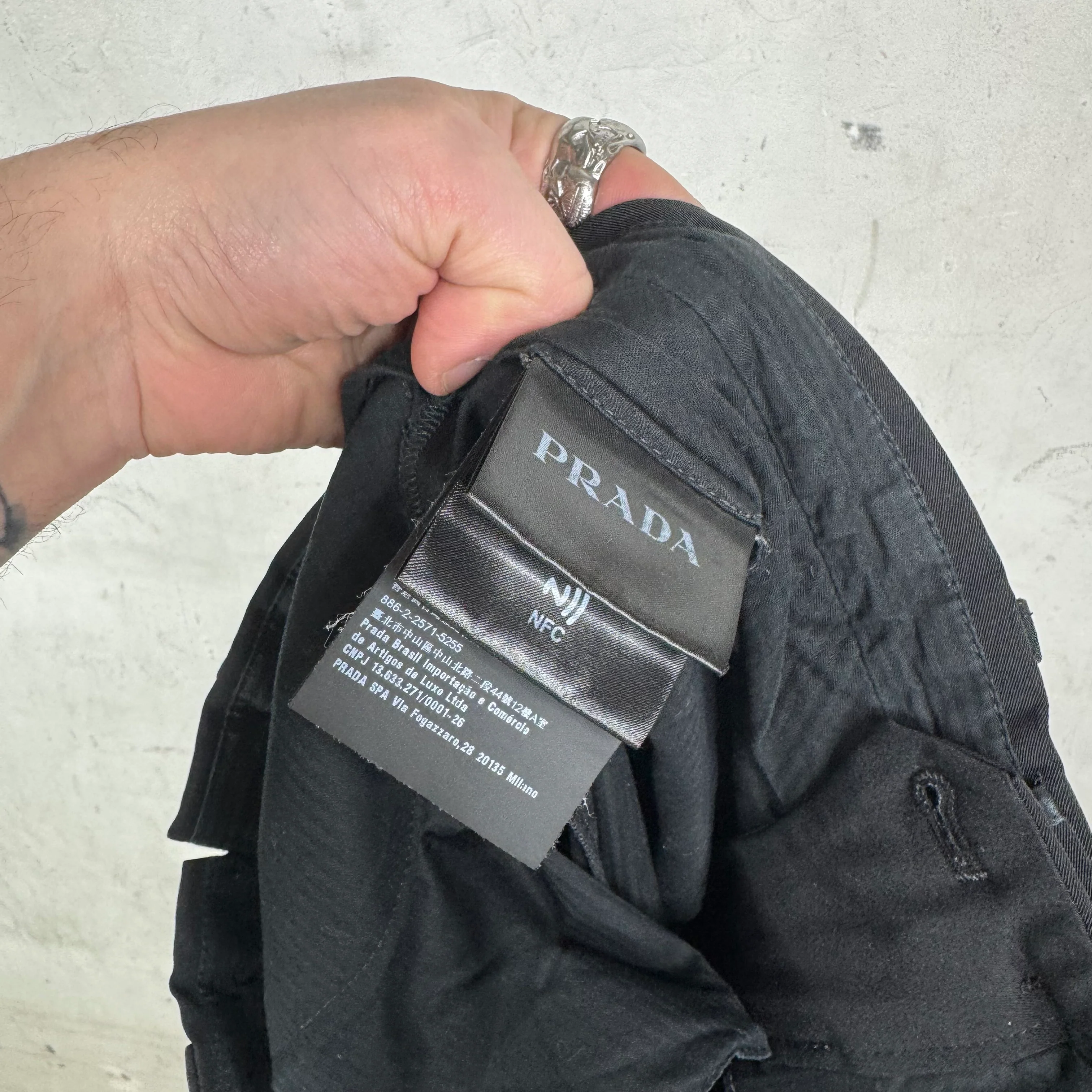 Prada Slim Black Trousers - Image 3