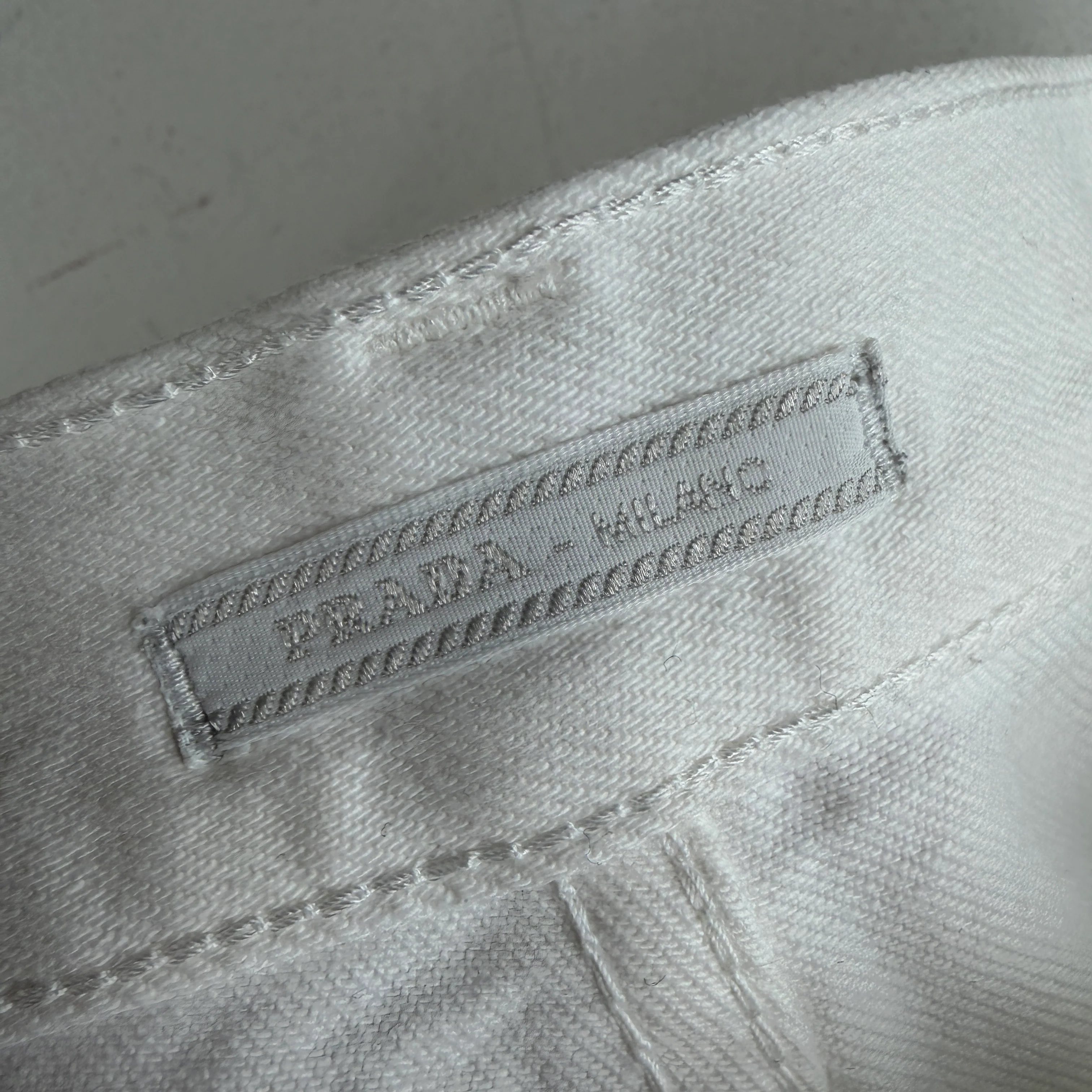 Prada White Denim Jeans - Image 3