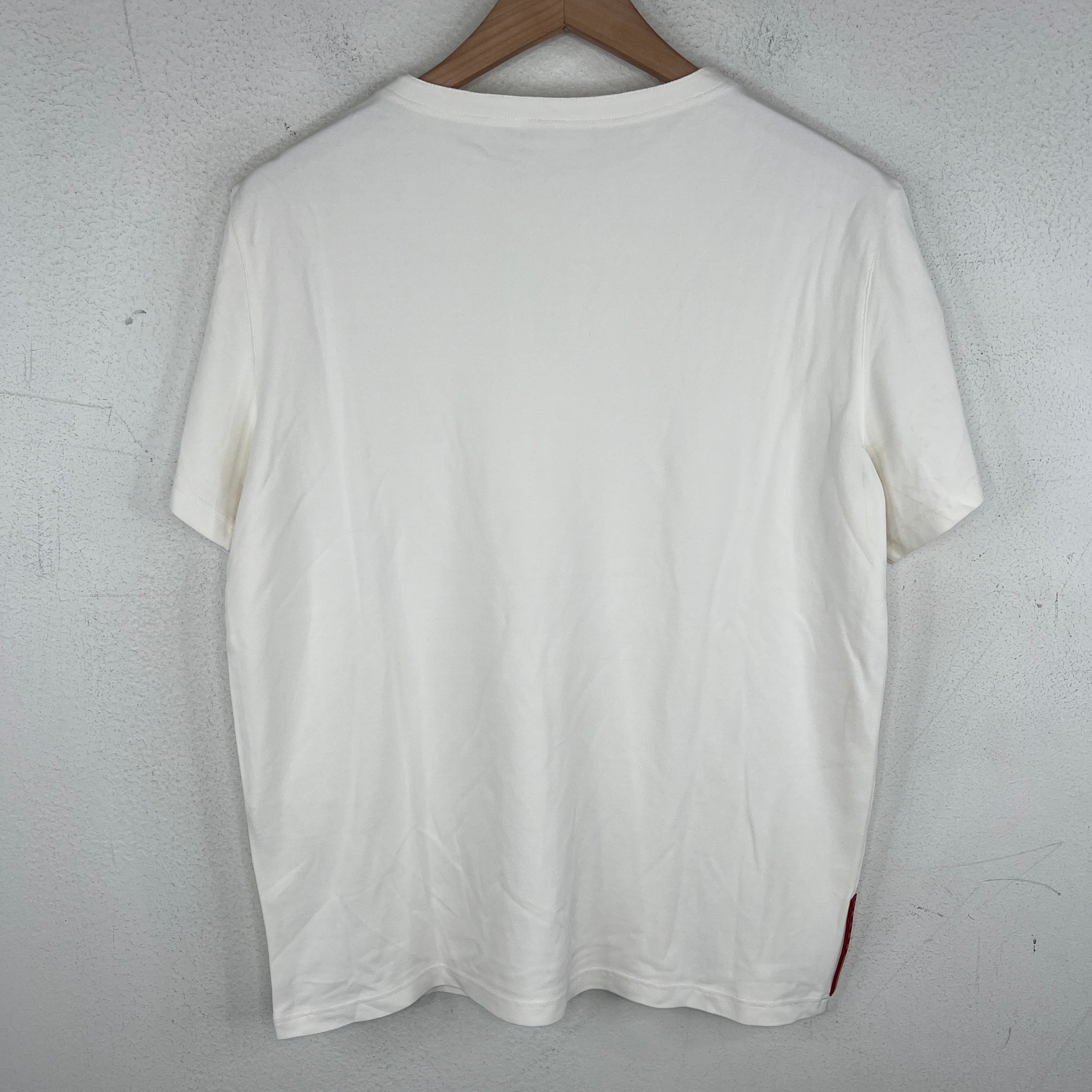 Prada White Zipper Detail T-Shirt - Image 2