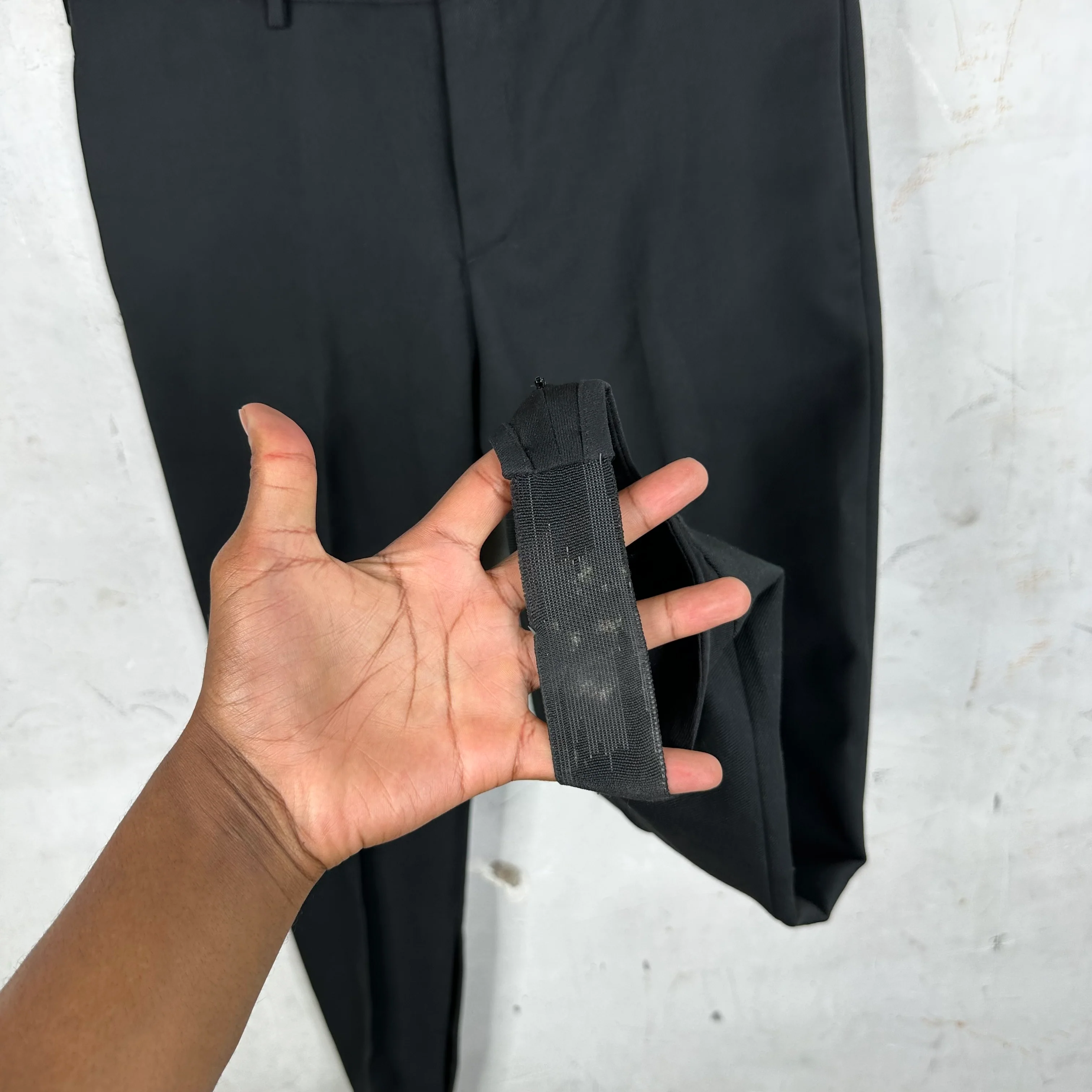 Prada Wool Mix Black Stirrup Trousers - Image 6