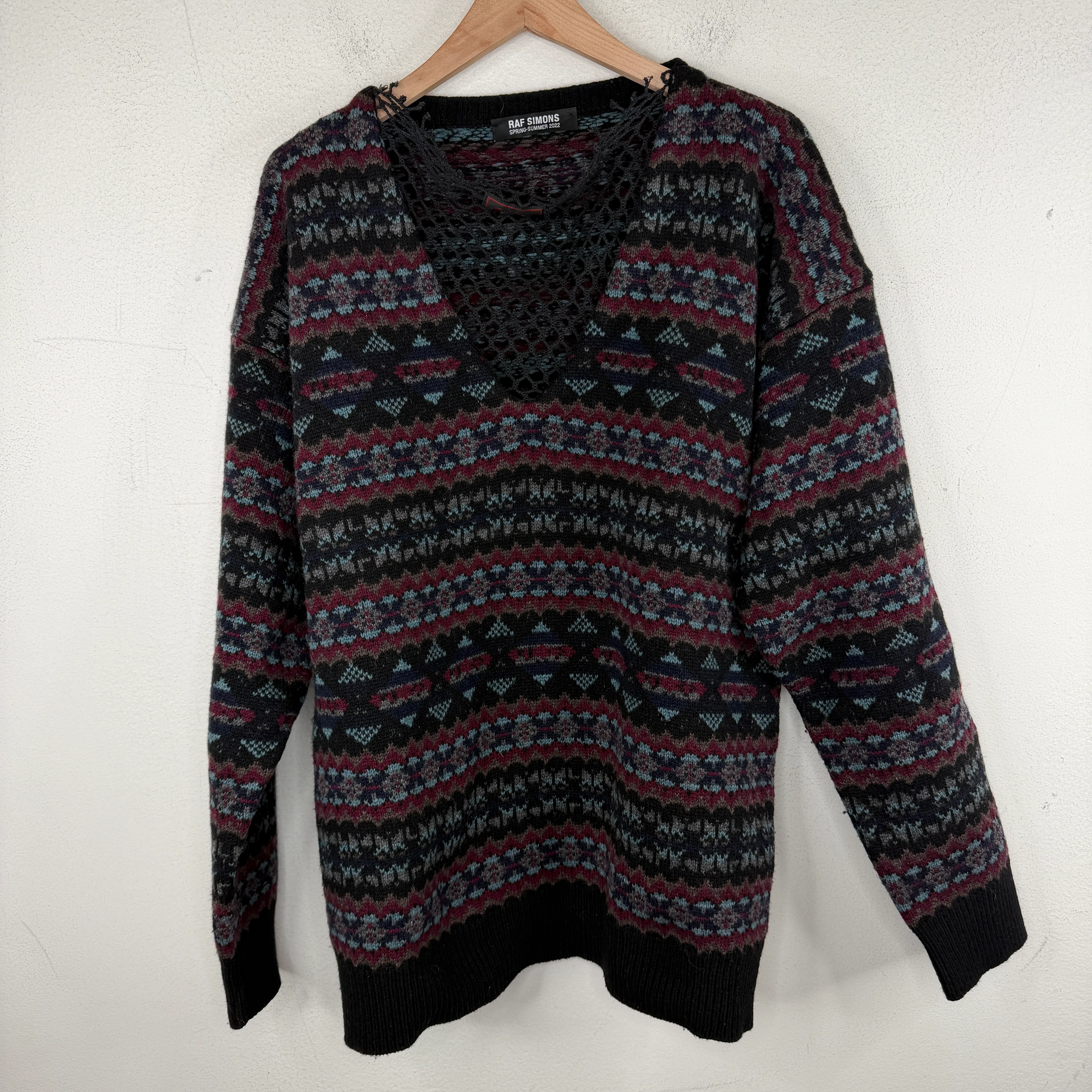 Raf Simons Fair Isle Knit Sweater