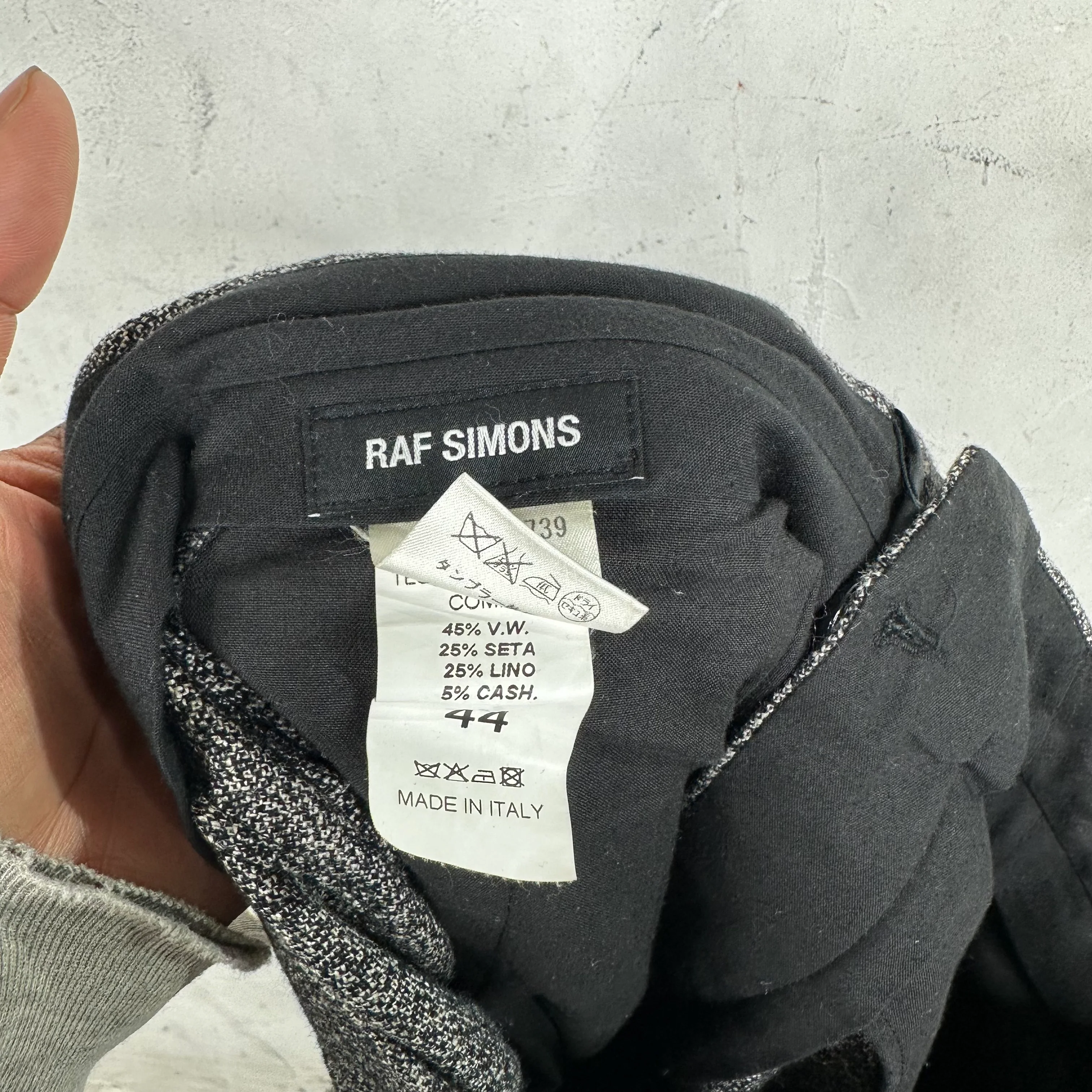 Raf Simons Heather Gray Suit Pants - Image 3