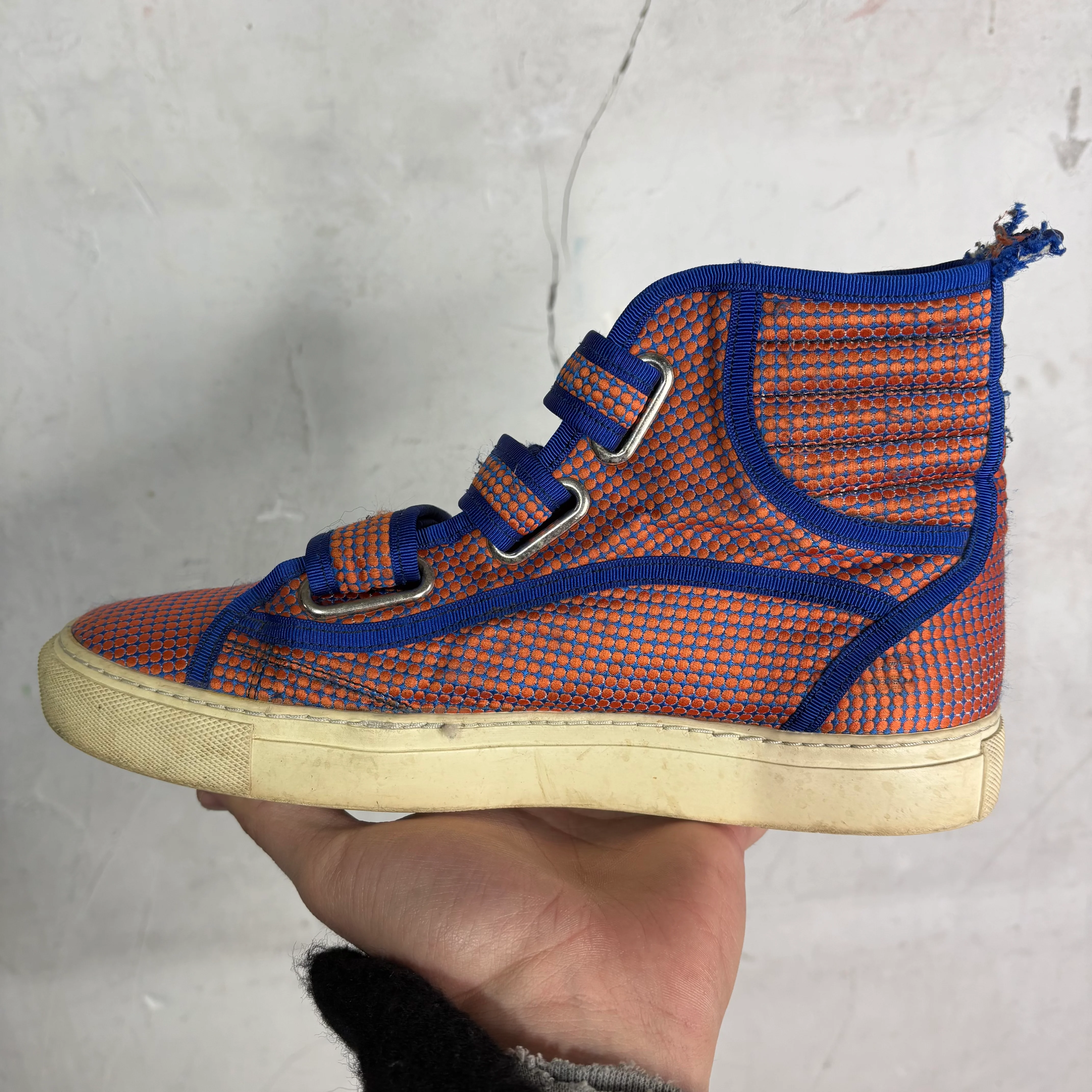 Raf Simons High Top Velcro Sneakers - Image 4