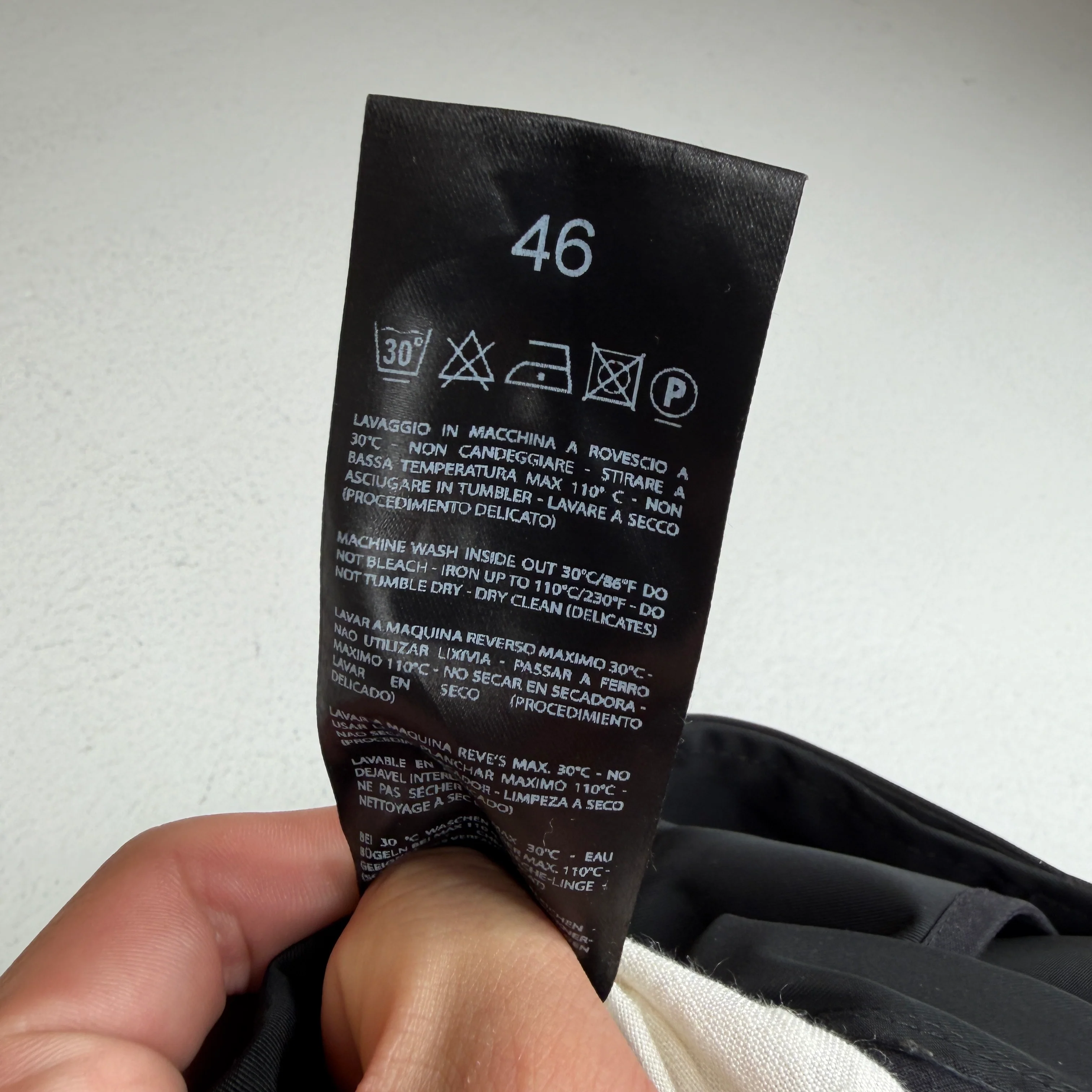 Raf Simons Black Nylon Collar Strap Trench Coat - Image 5