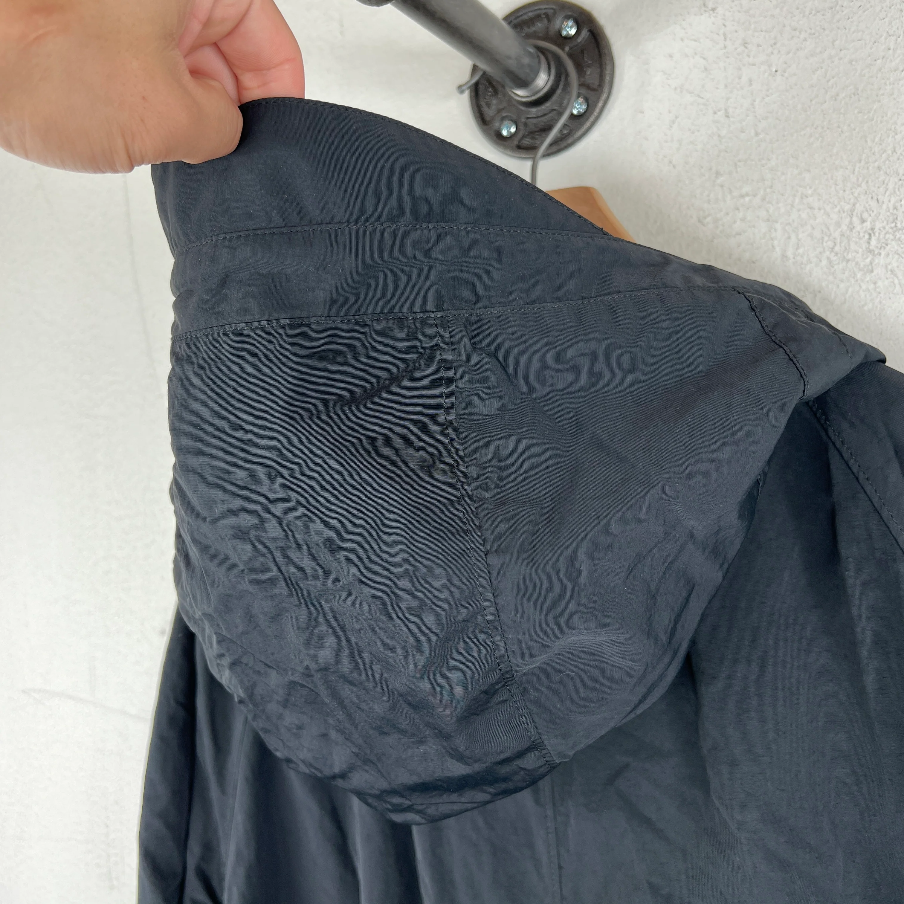 Rag & Bone Black Nylon Fishtail Jacket - Image 6