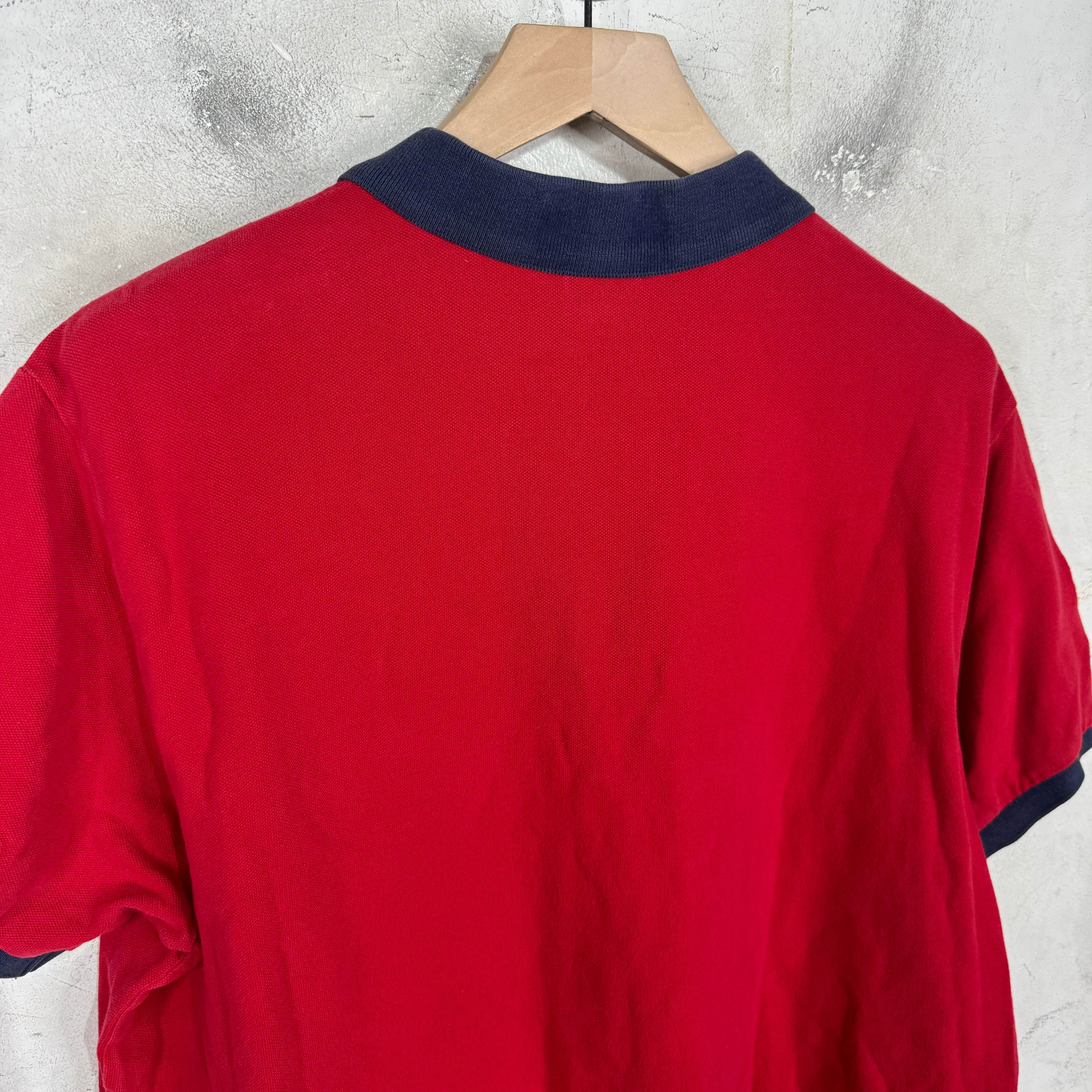 Ralph Lauren Plaid "3" Red/Navy Polo - Image 6