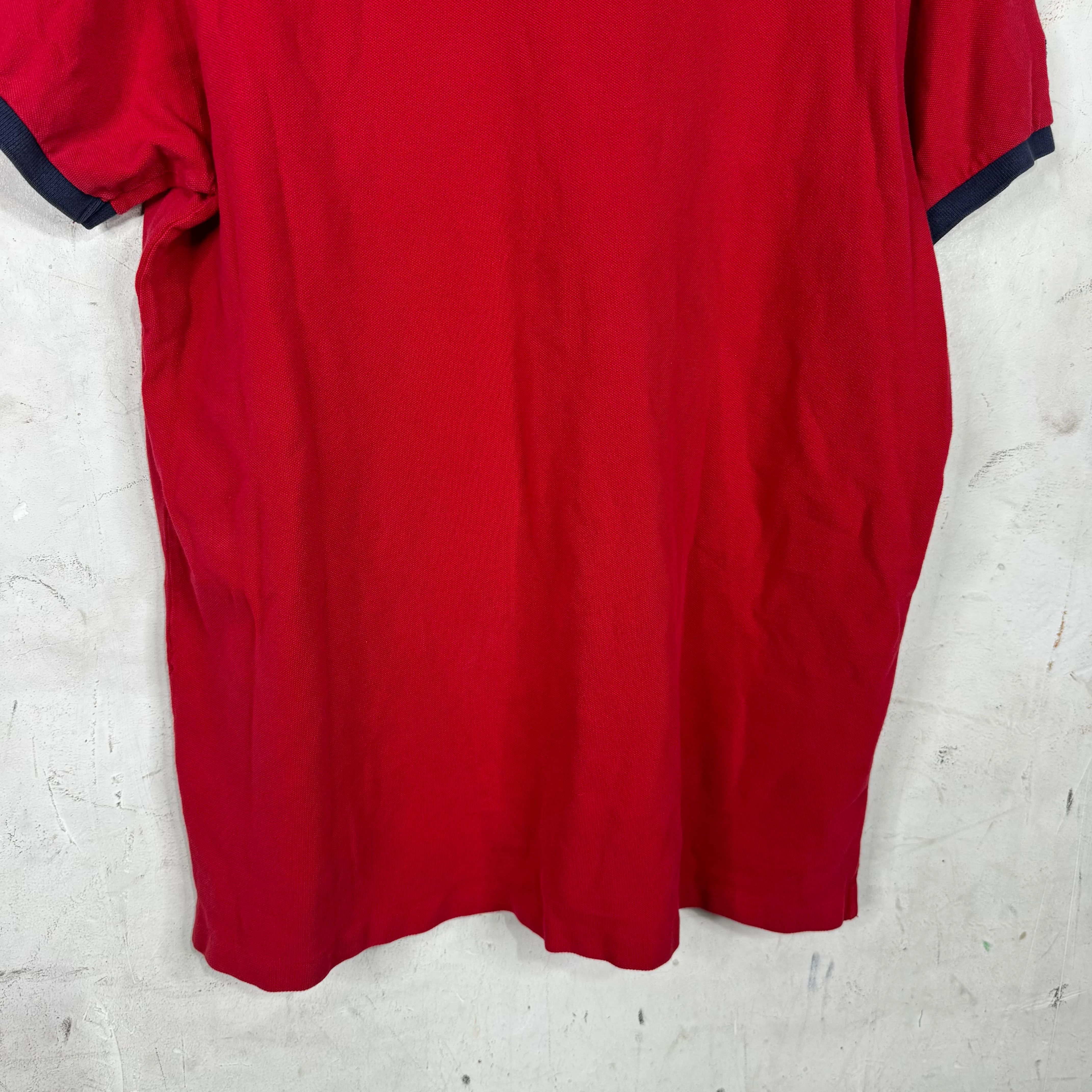 Ralph Lauren Plaid "3" Red/Navy Polo - Image 7
