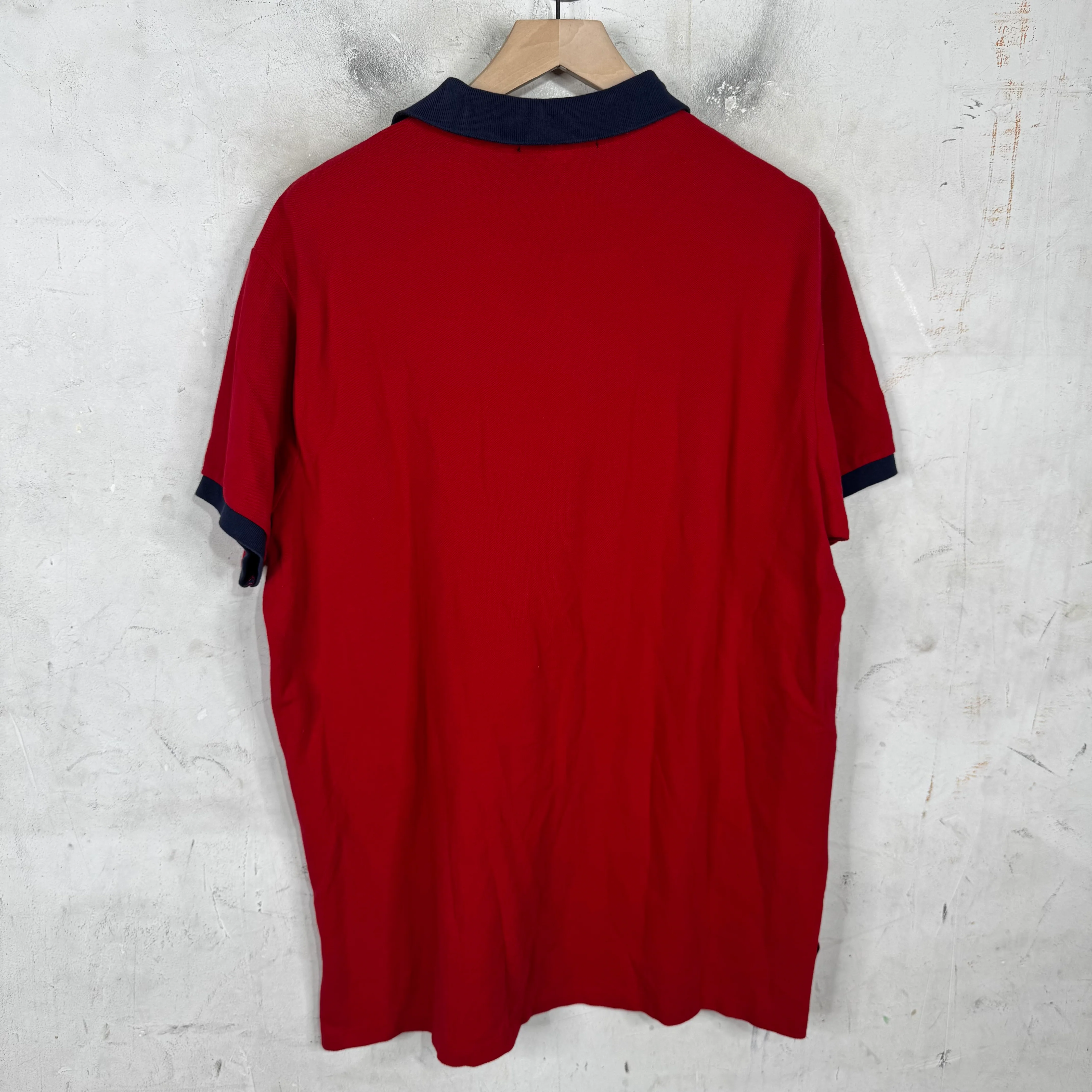 Ralph Lauren Red/Navy Big Pony #3 Polo - Image 2