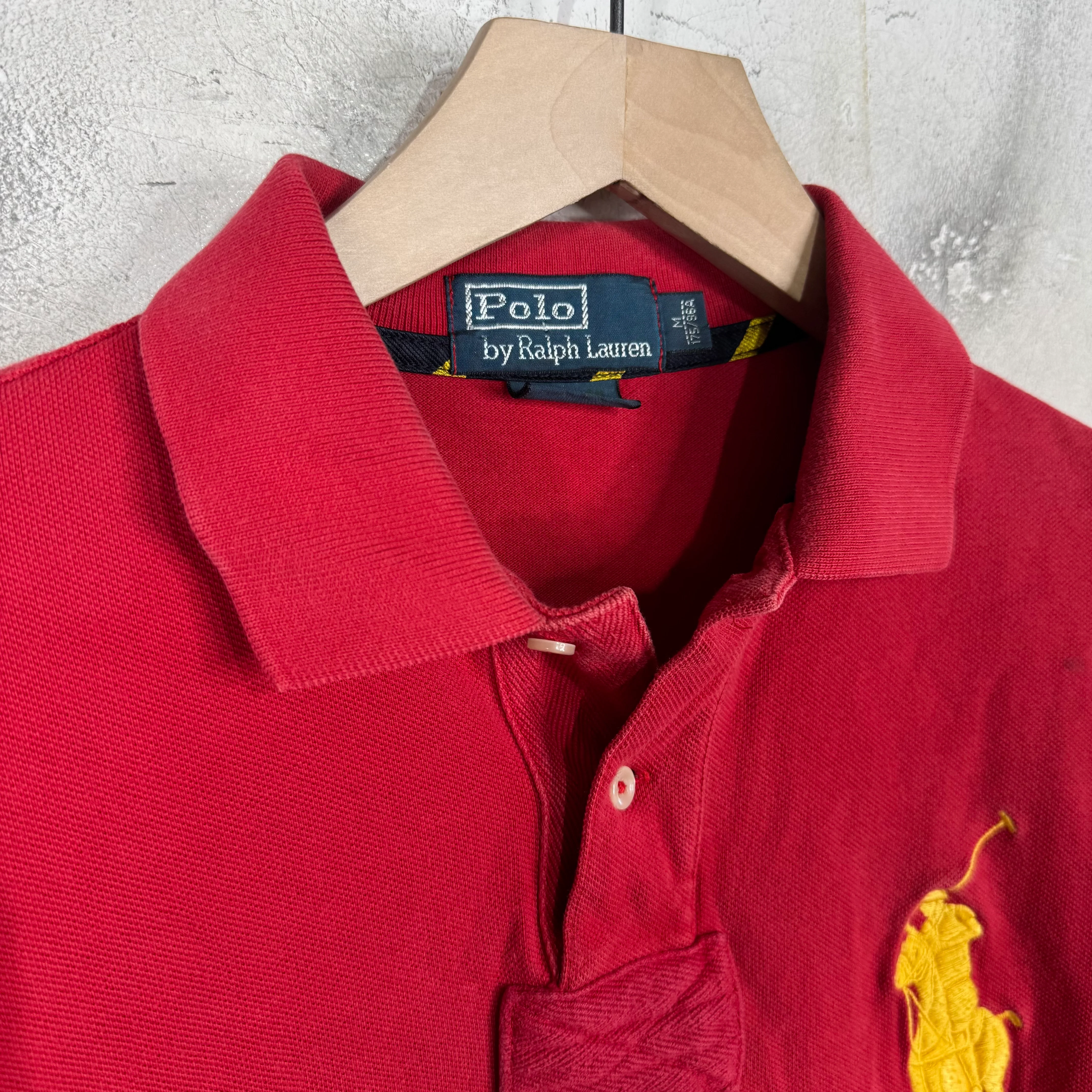 Ralph Lauren Red Yellow #3 Big Pony Polo - Image 3