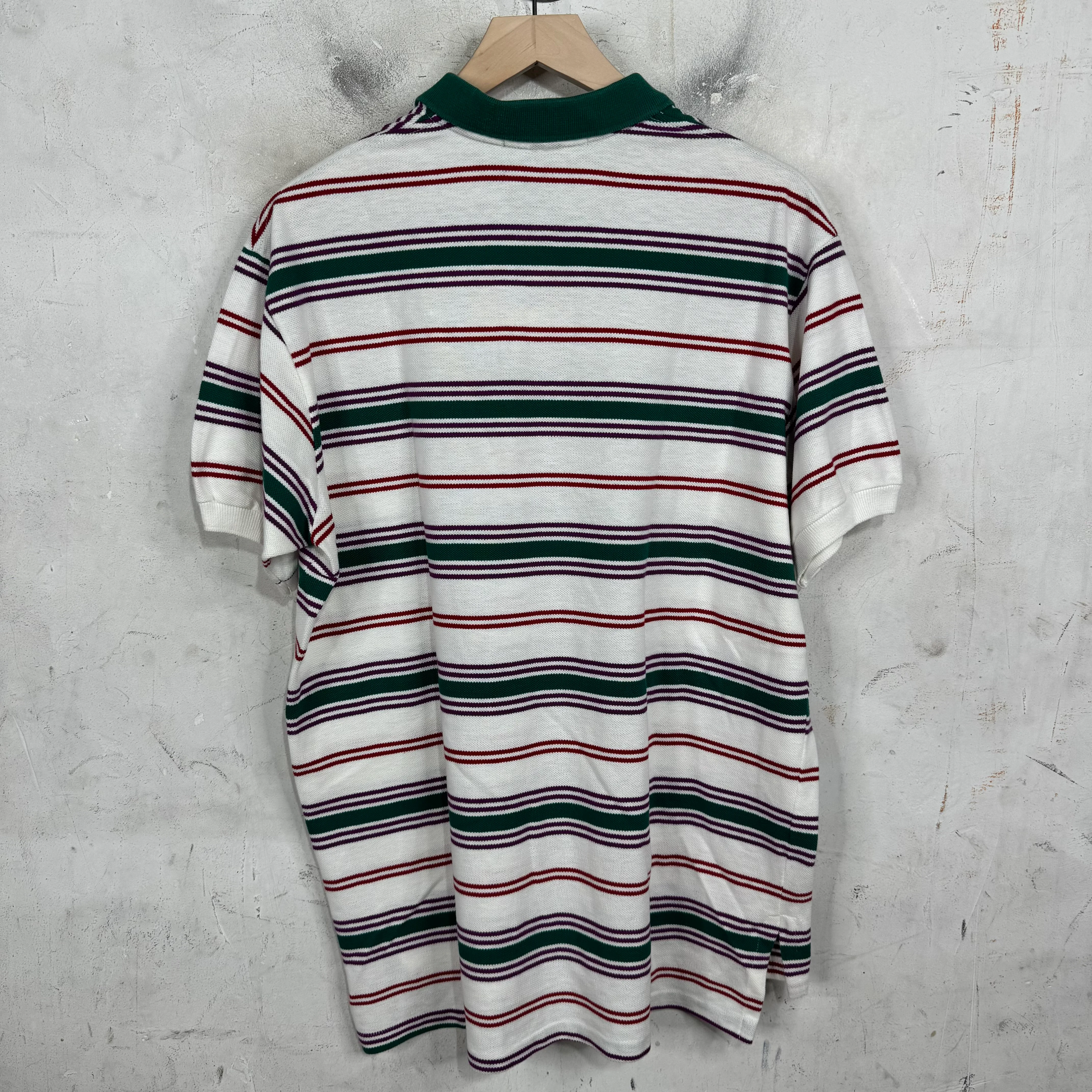 Ralph Lauren Striped White/Green/Red Polo - Image 2