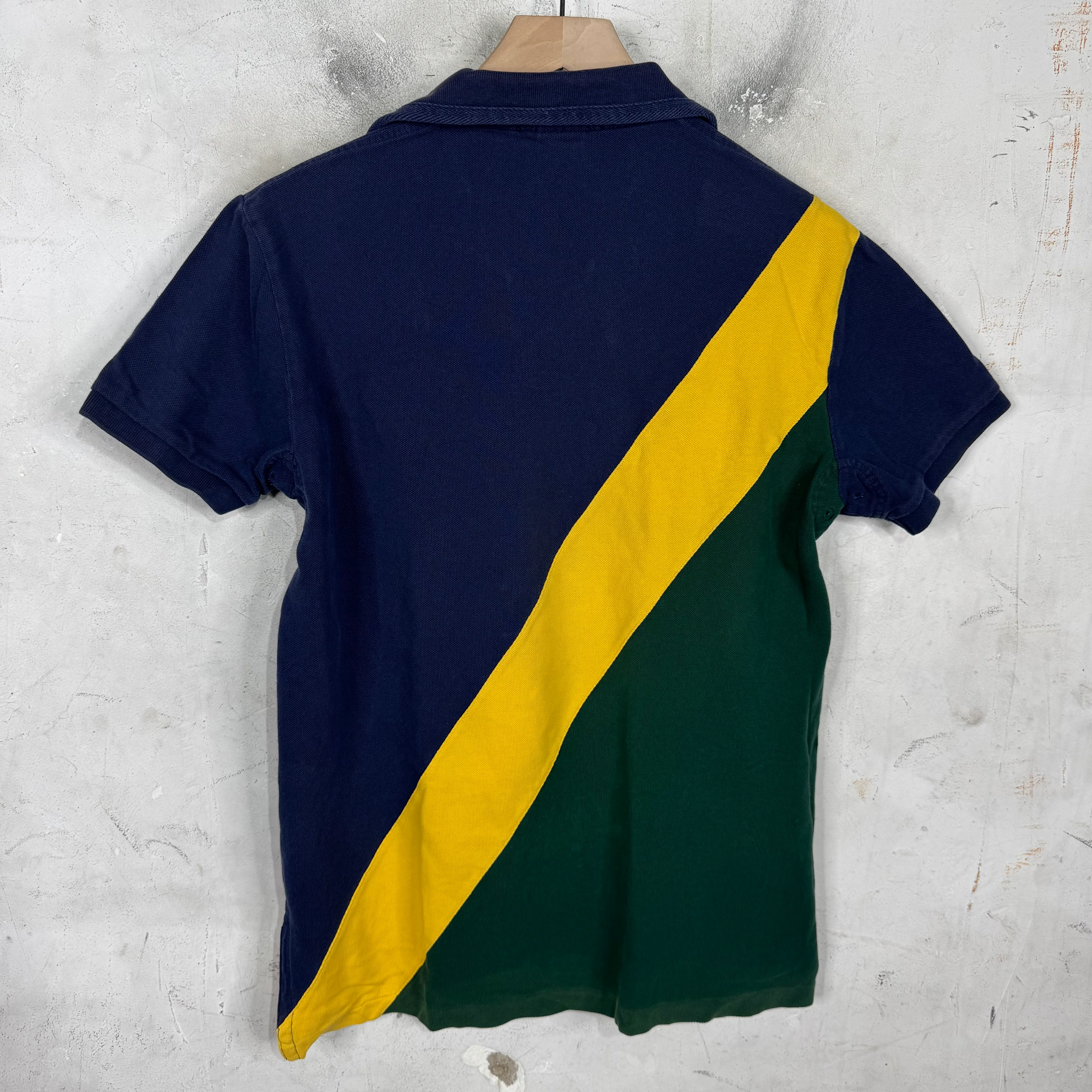 Ralph Lauren Tri Colored Paneled Yellow Big Pony Polo - Image 2