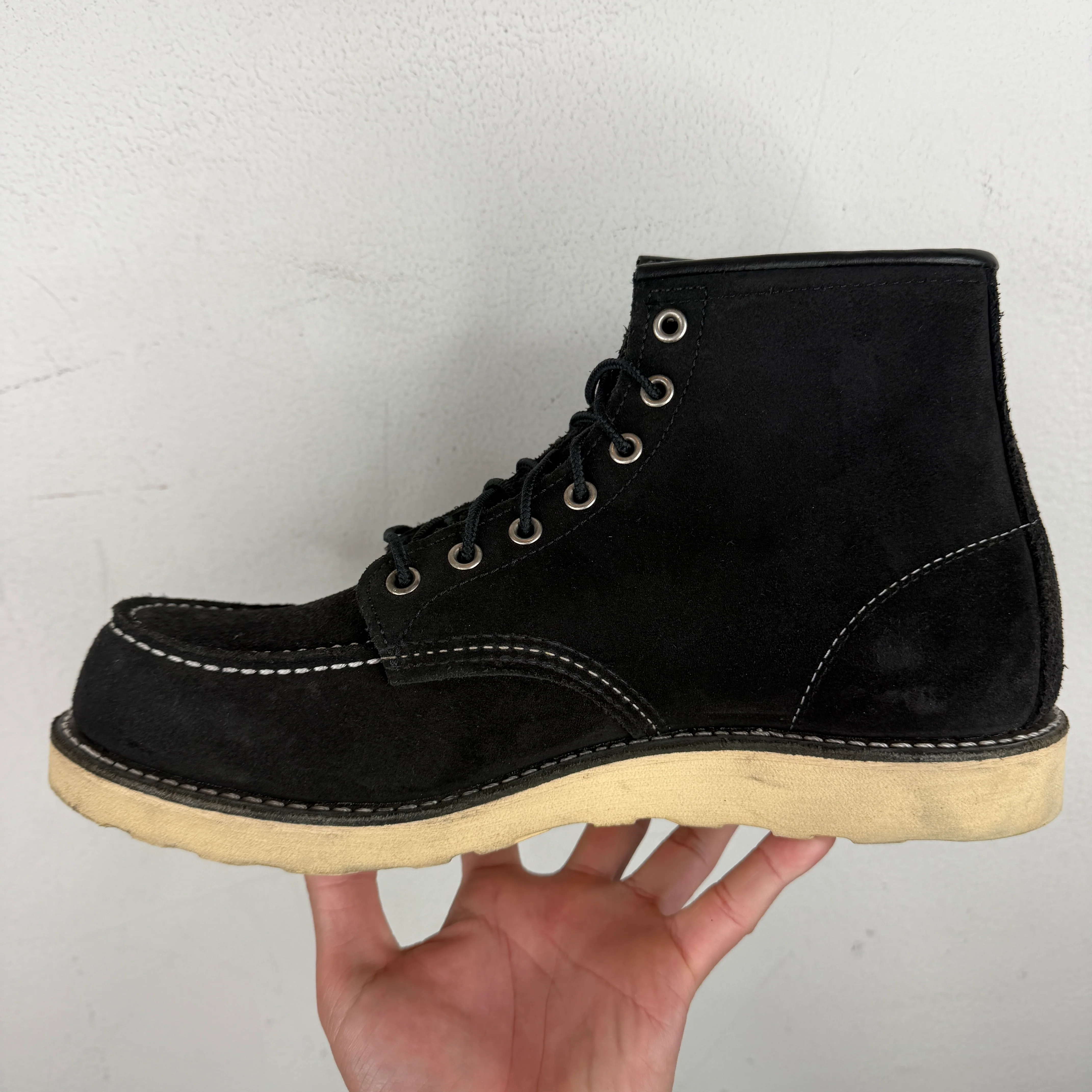 Red Wing Black Suede Moc Lace Boot - Image 4
