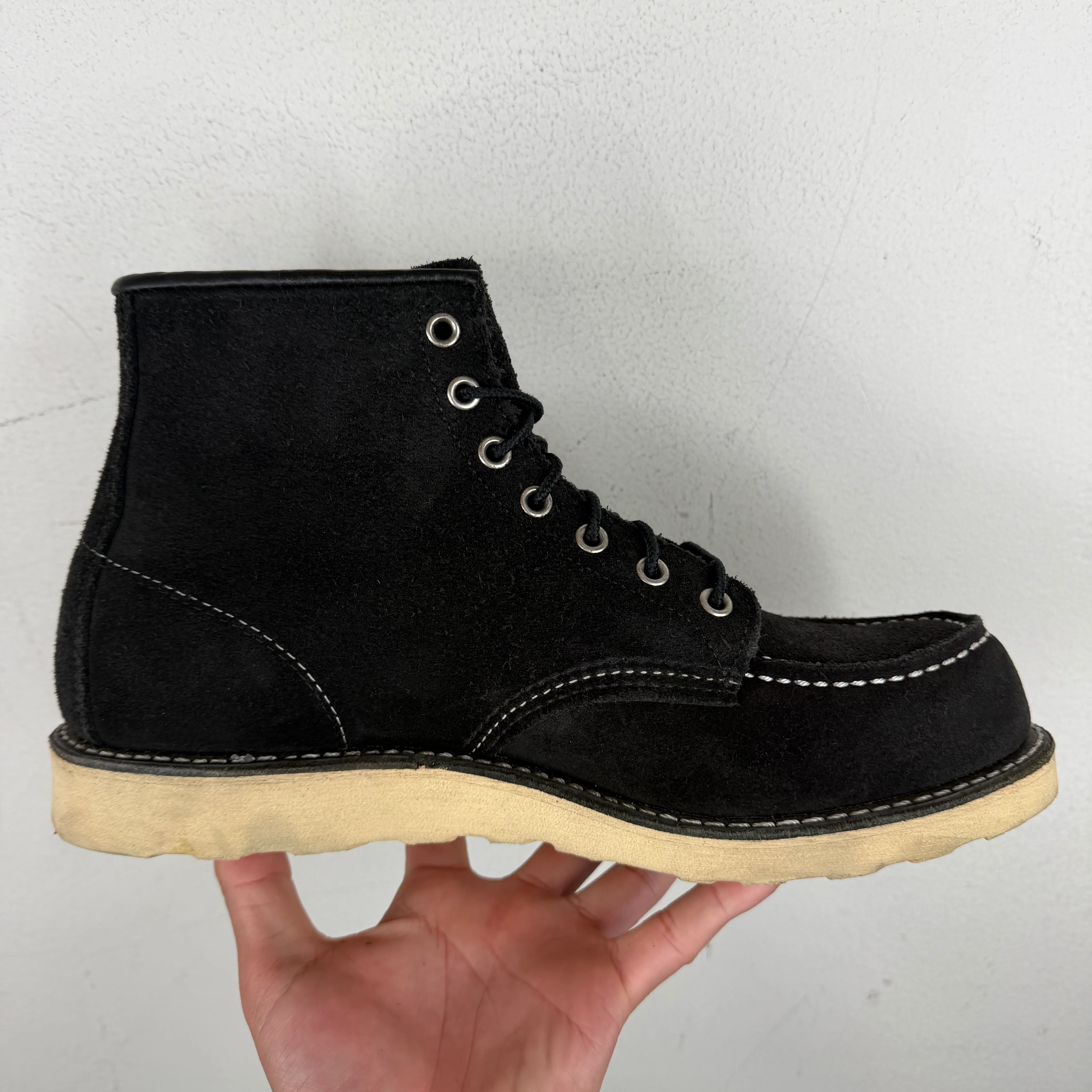 Red Wing Black Suede Moc Lace Boot - Image 9