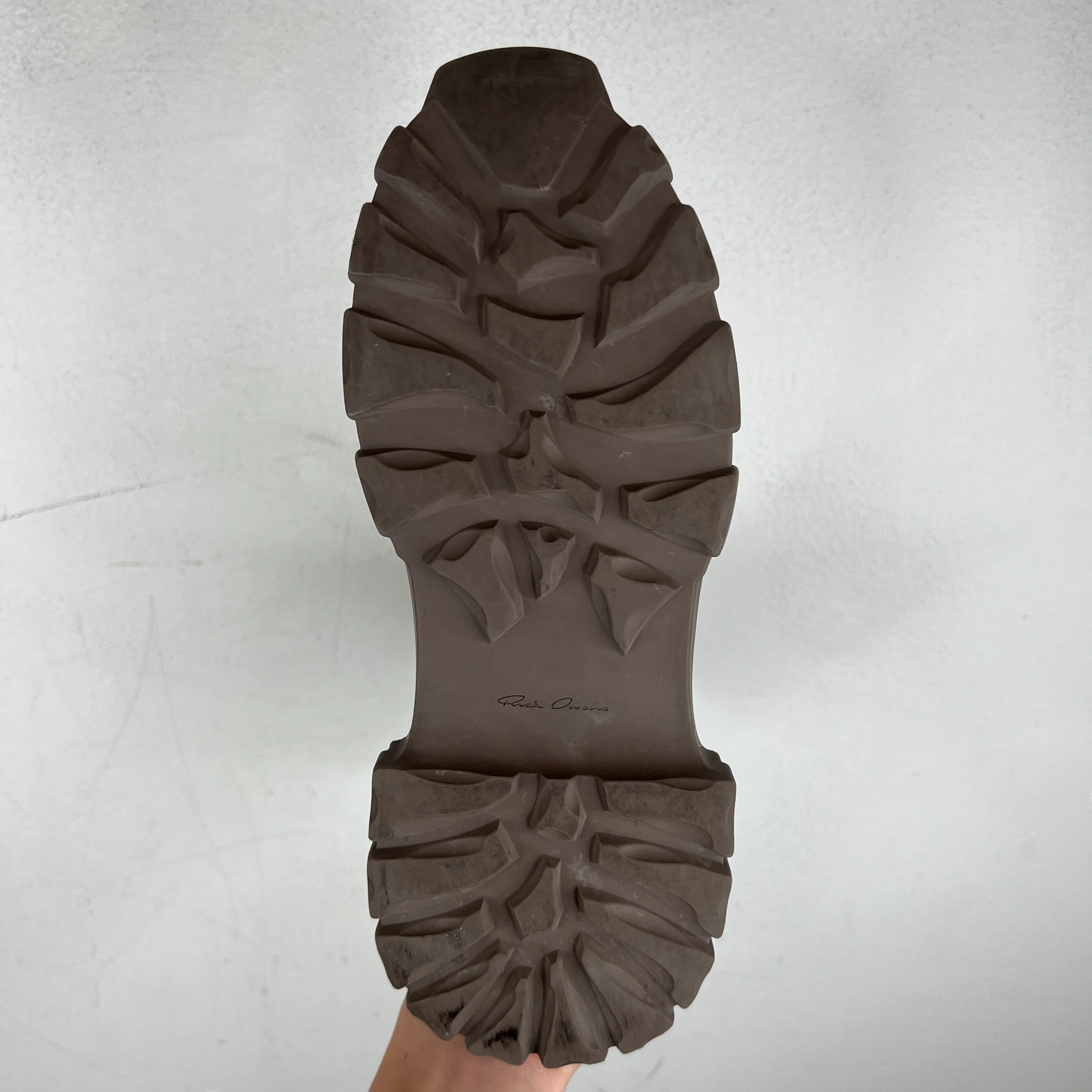 Rick Owens Suede Creeper Bozo Tractor Boots - Image 11