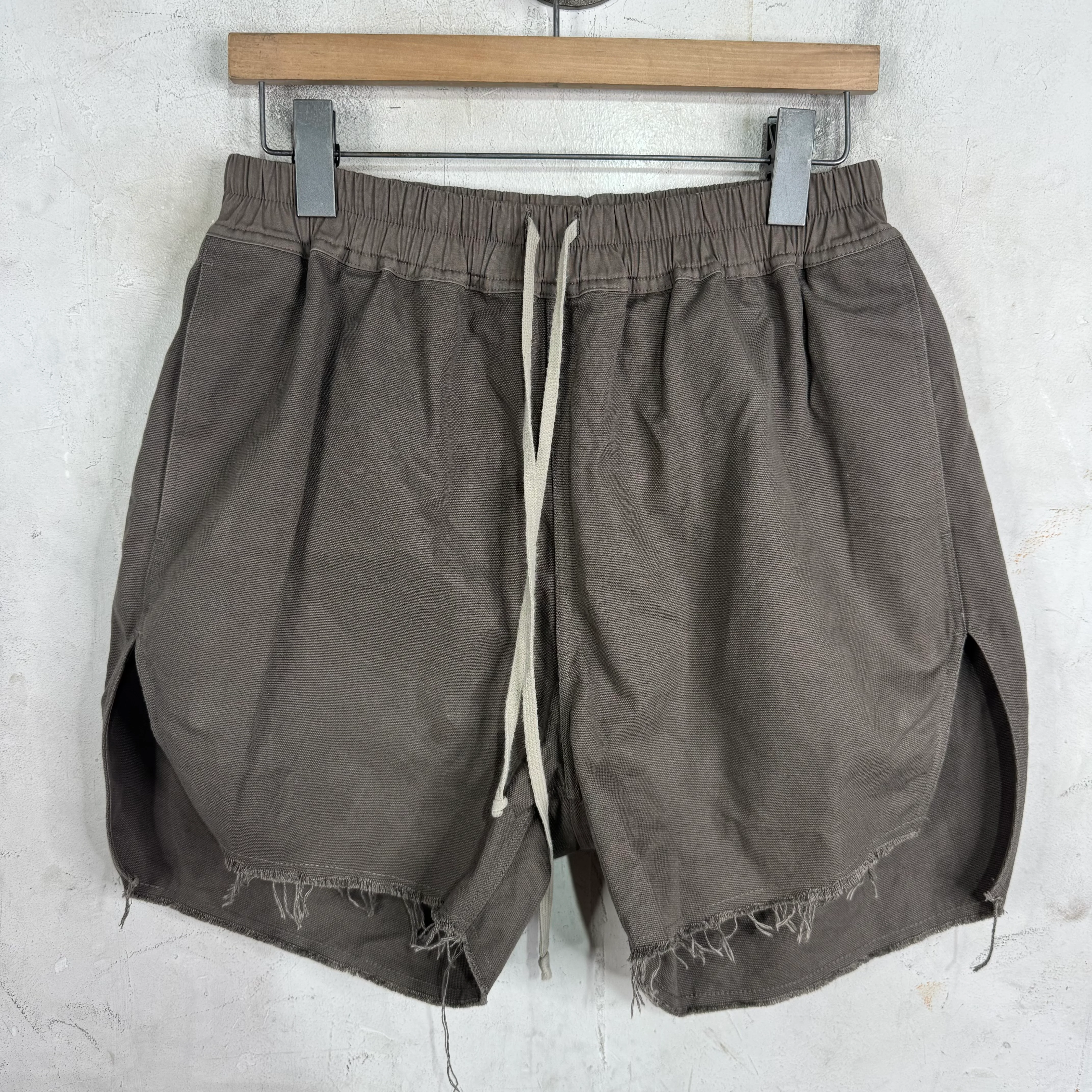 Rick Owens Dust Canvas Boxer Shorts