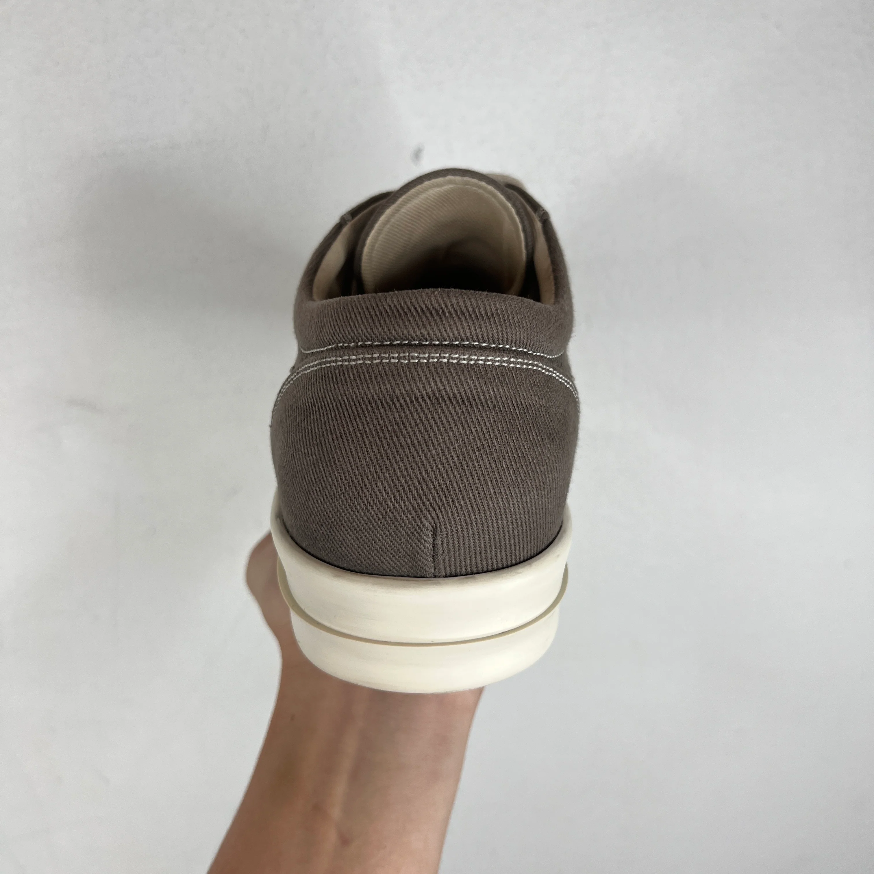 DRKSHDW Gray Canvas Twill Vans Sneakers - Image 8